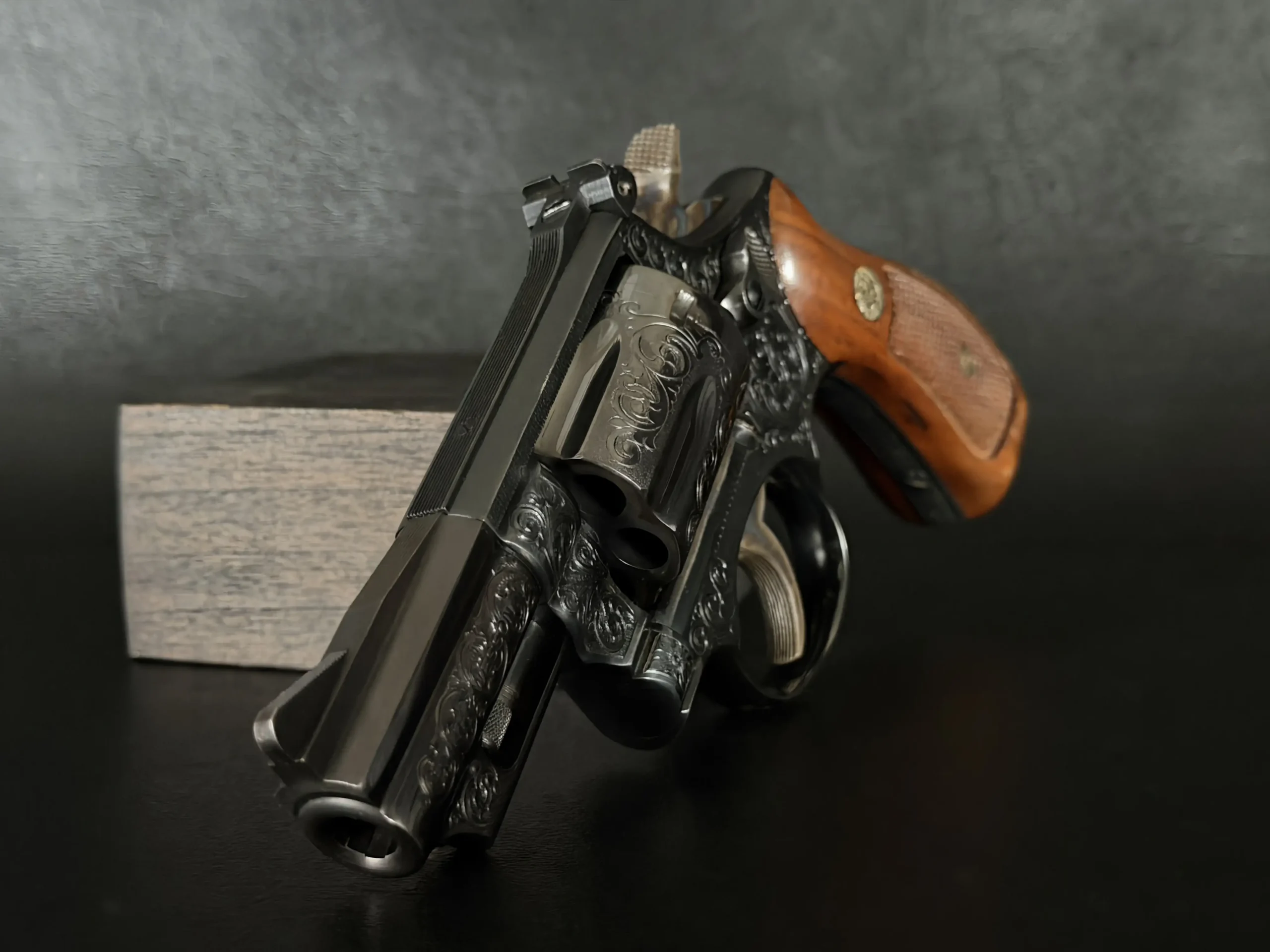 Bent Agner Nielsen Engraved 357 Magnum Revolver