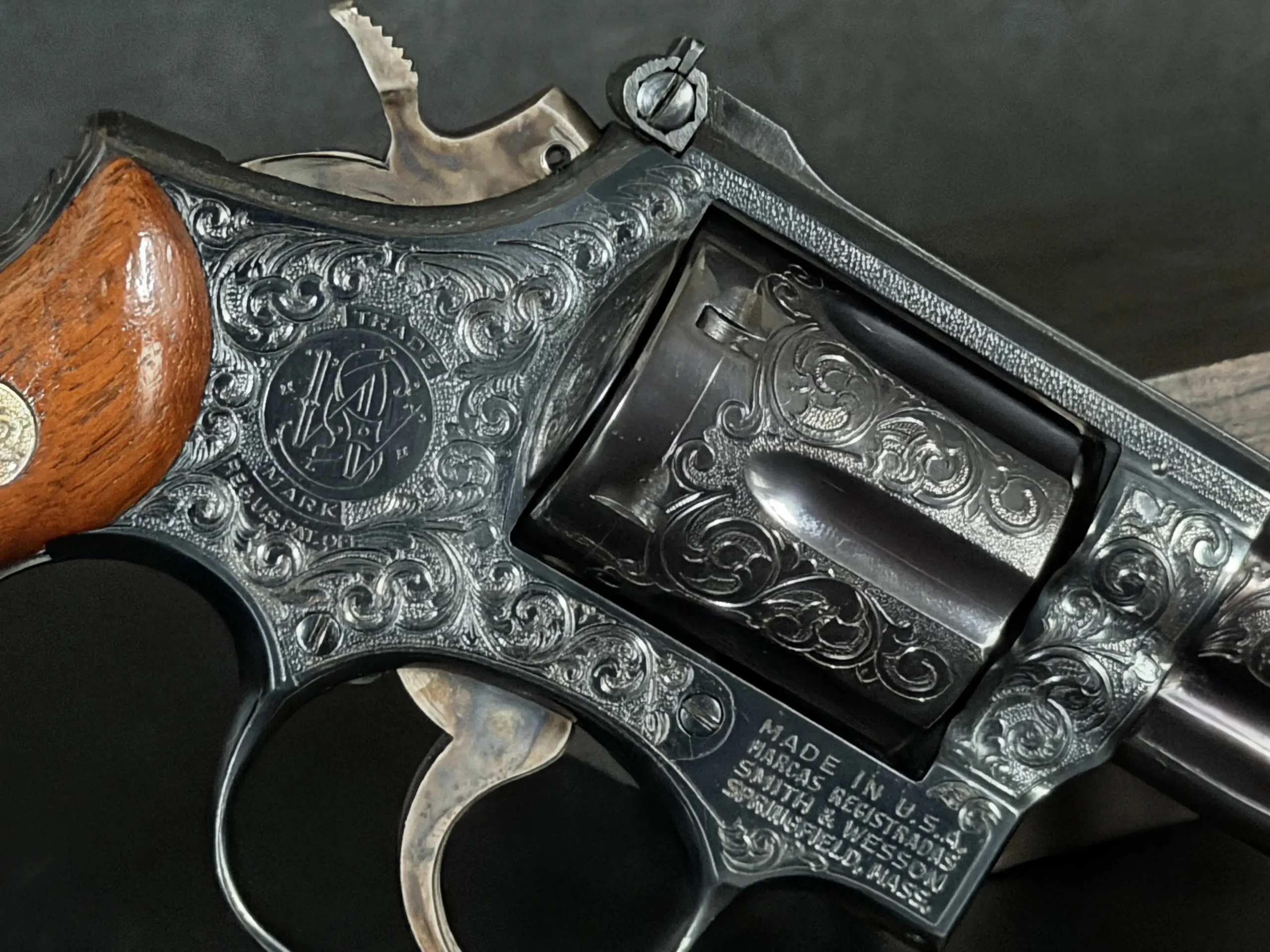 Bent Agner Nielsen Engraved Revolver Right Side View