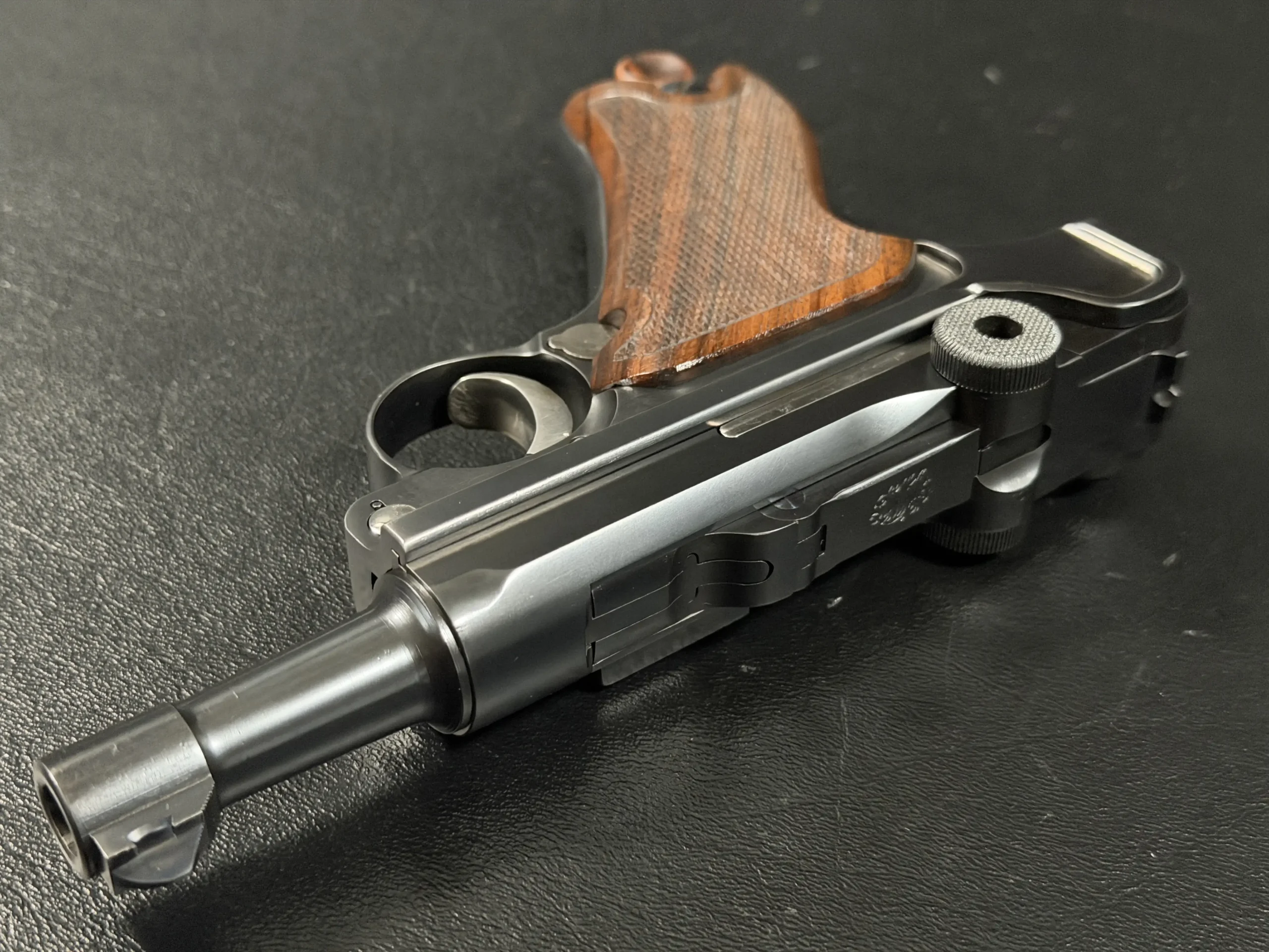 John Martz Custom Luger Bench Display