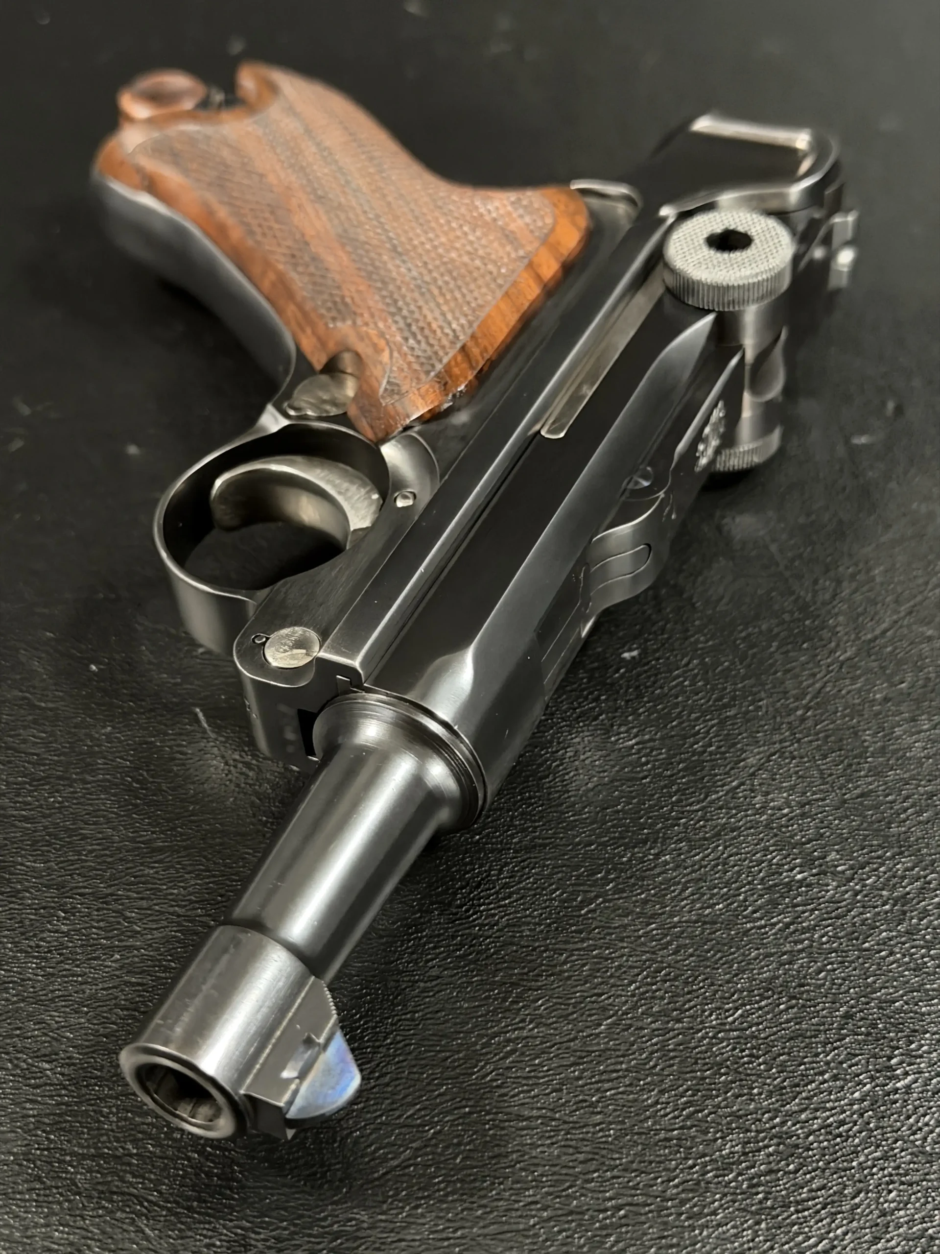 John Martz Luger 9mm Muzzle View