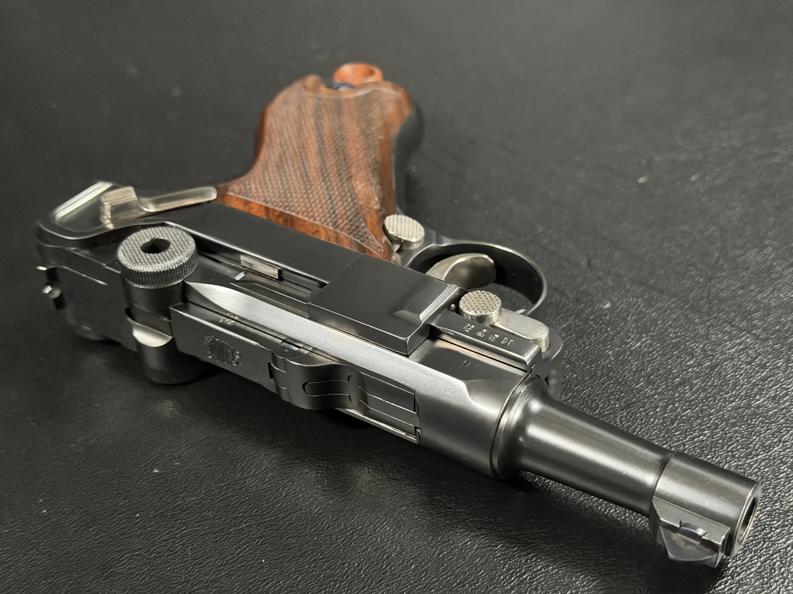 John Martz MSTR Luger 9mm High Polish Bluing