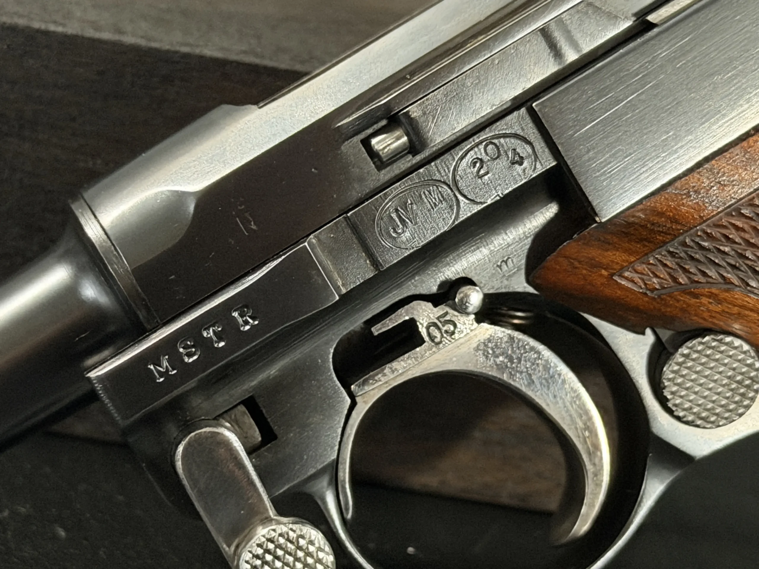 Martz Luger 9mm Frame Markings