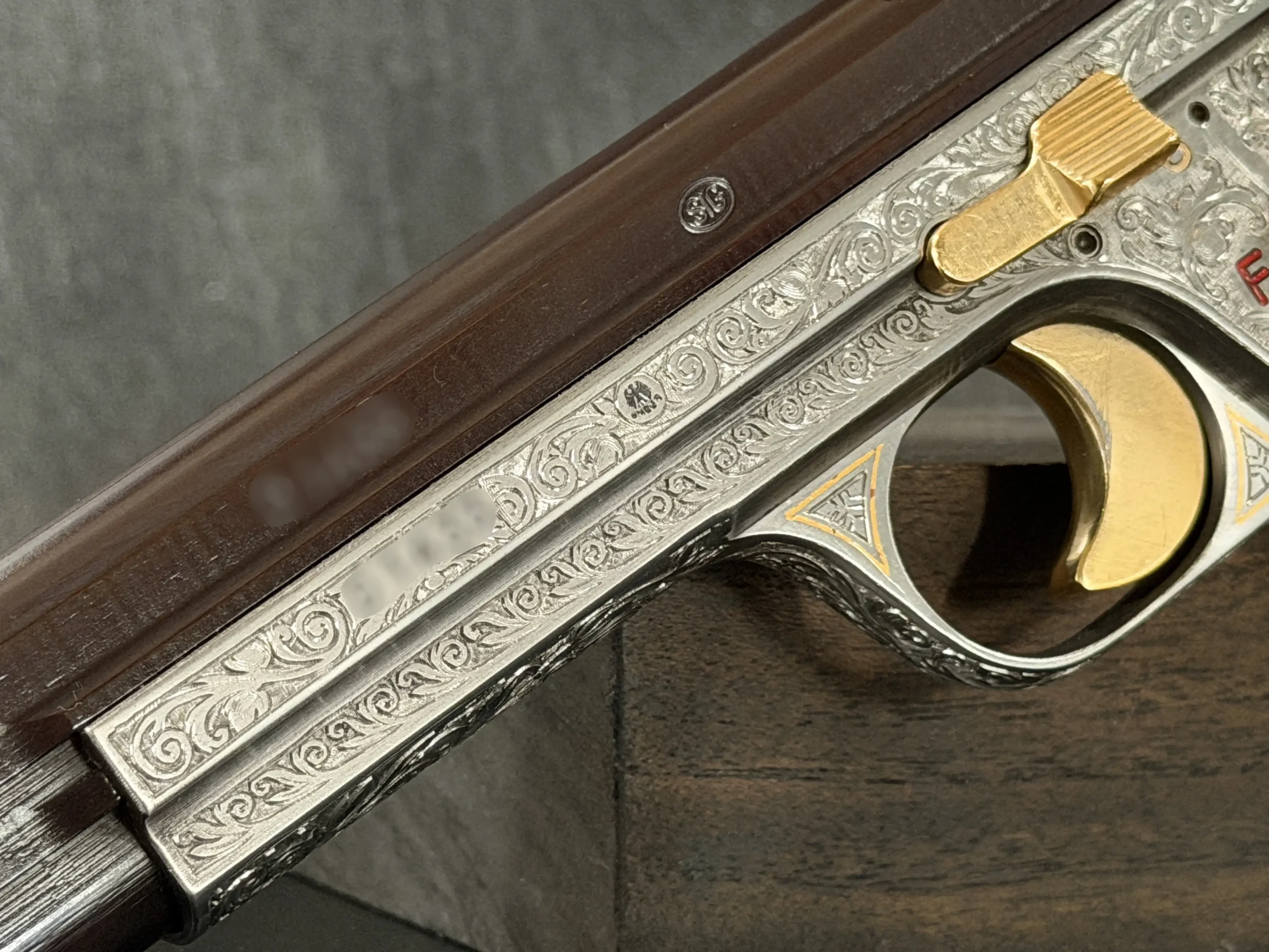 SIG Sauer P210 4 engraved collector pistol 9mm