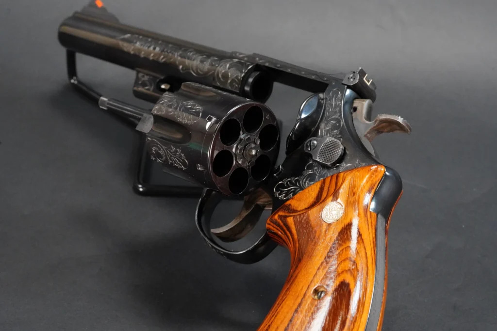 Smith-and-Wesson-25-5-Engraved-Cylinder-SN-AJJ8702