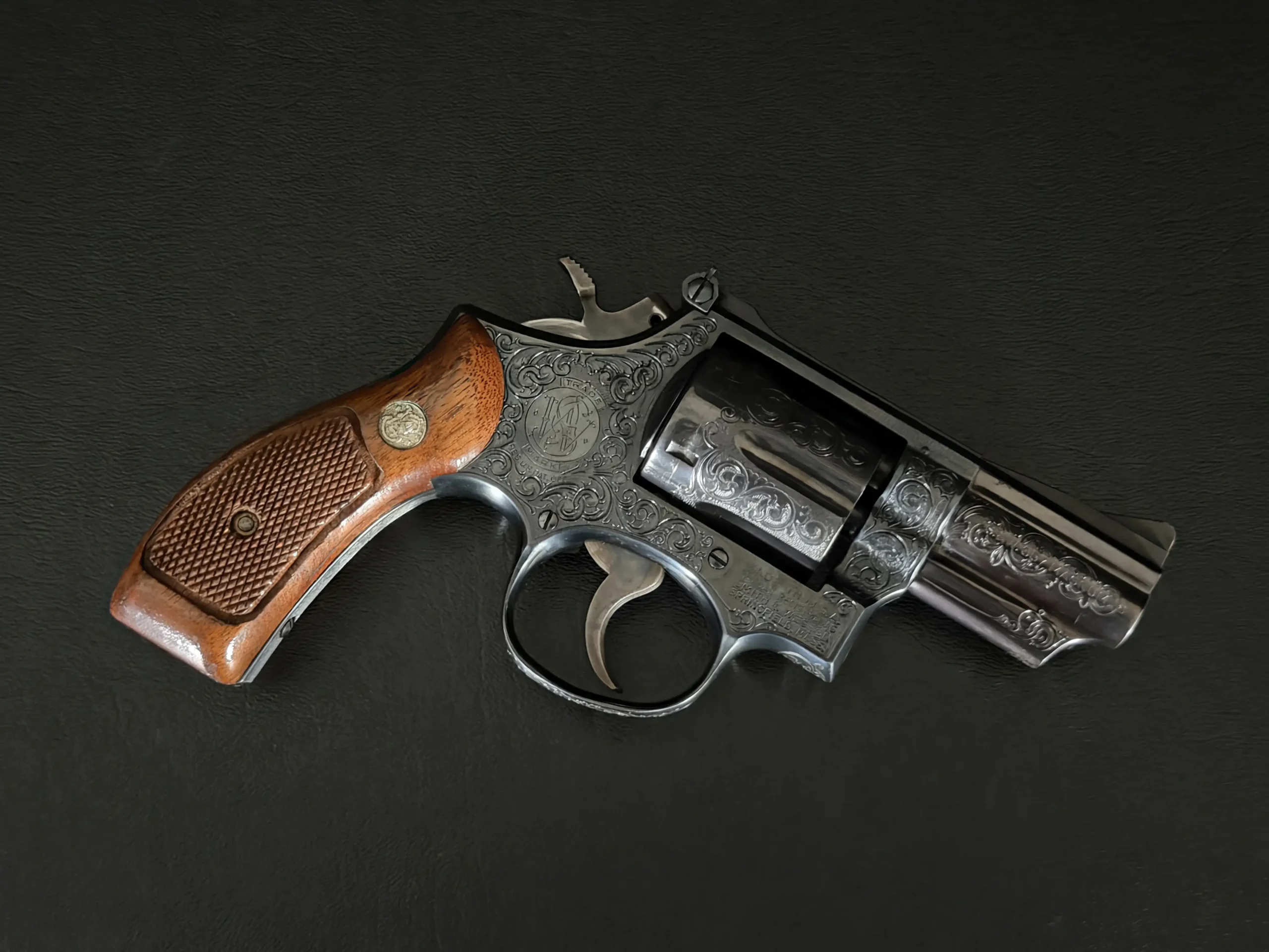 Smith and Wesson Engraved Revolver Luxury Finish