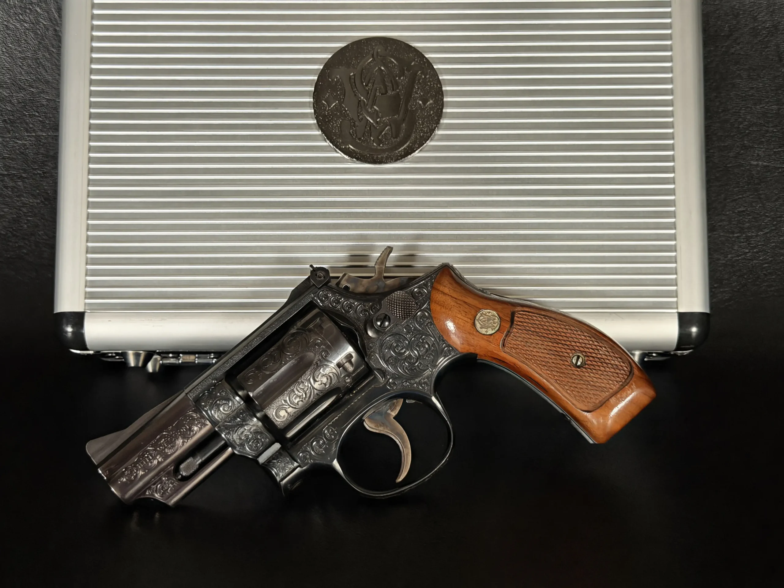 Smith and Wesson Model 19 3 Engraved Bent Agner Nielsen