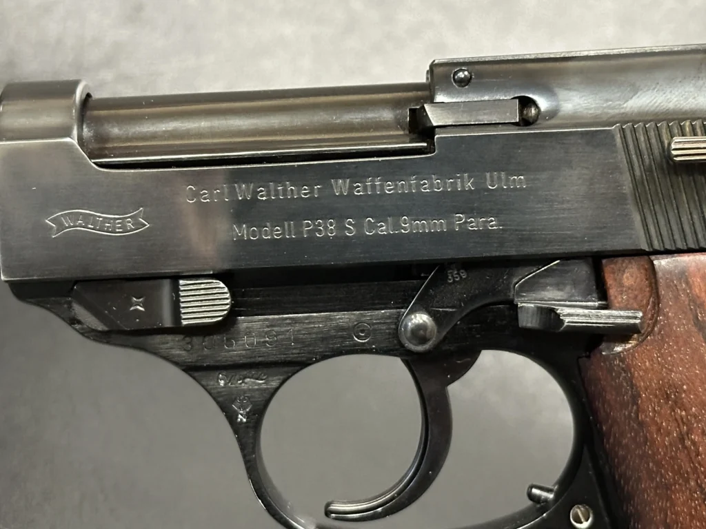 Walther P38S Close-Up Serial 305091