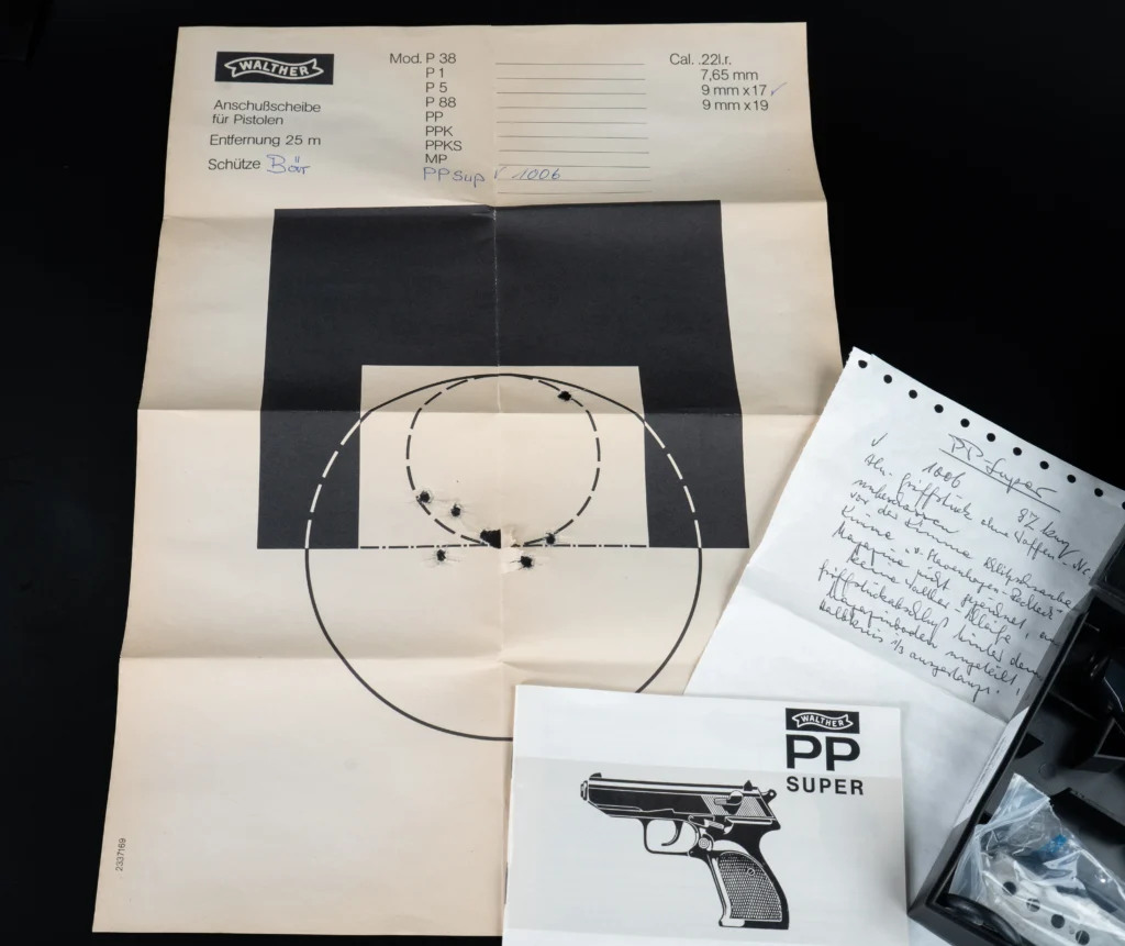 Walther PP Super Documentation - SN V1006