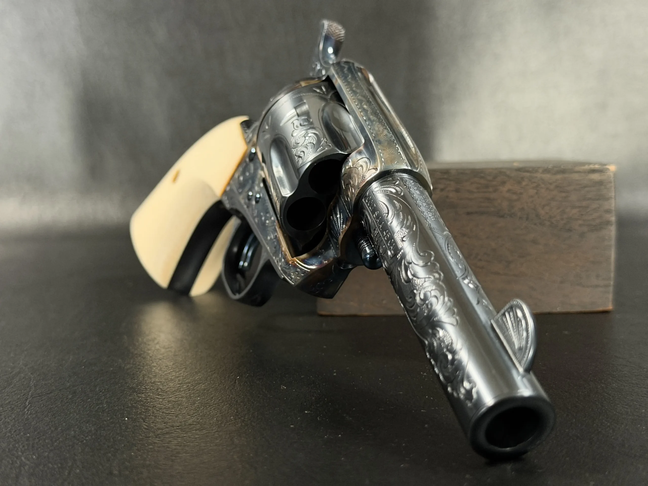 4 Inch Colt Storekeeper 45 Colt Engraved