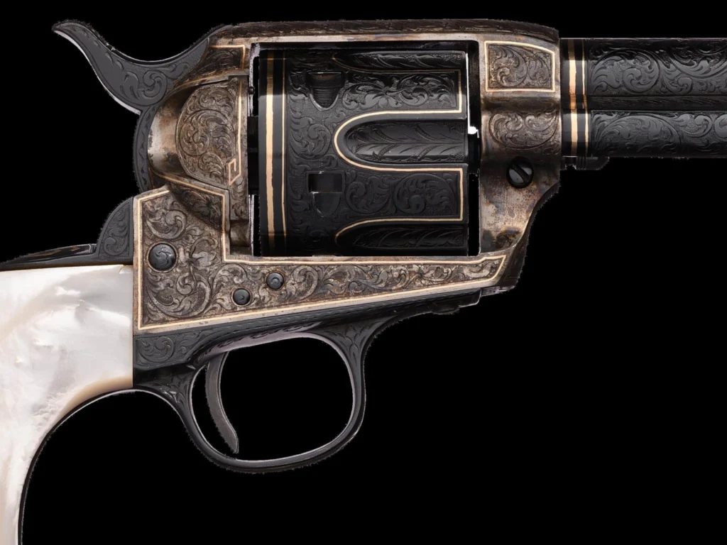 Alvin White Exhibition Colt Single Action Army Close-Up