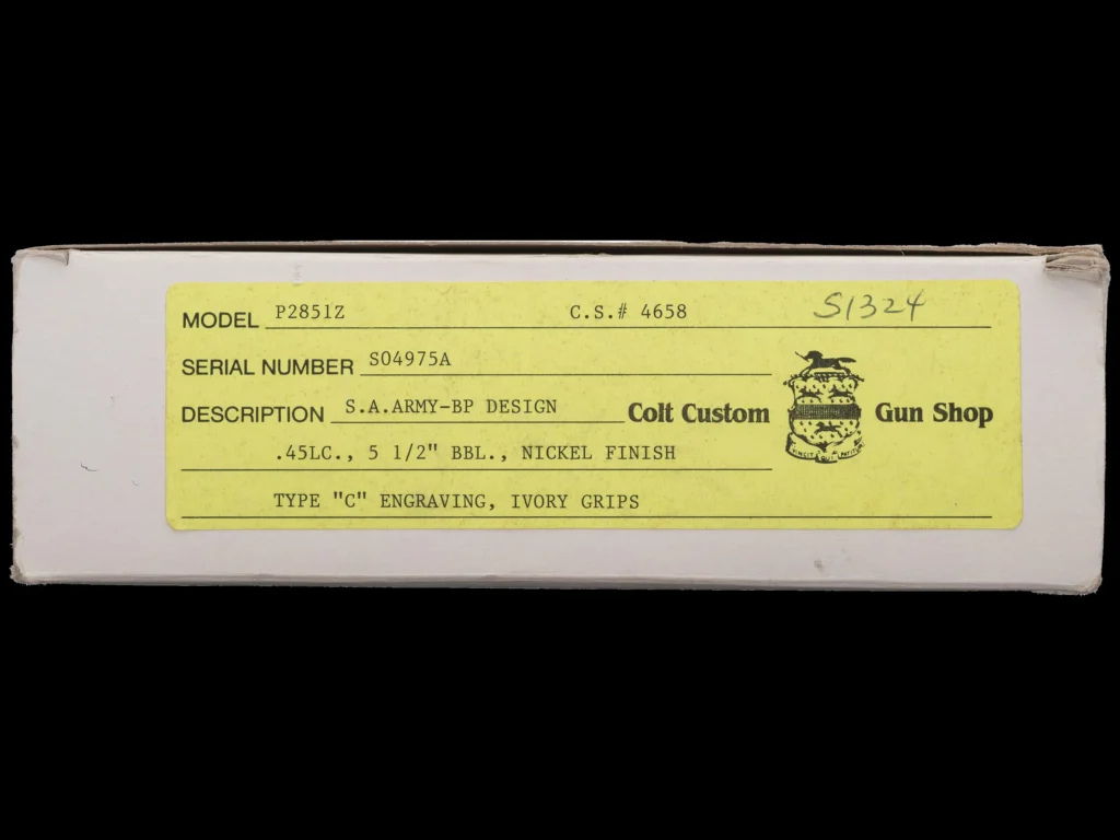 Colt 3rd Gen SAA Box SN S04975A