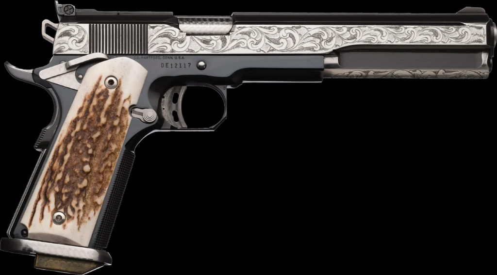 Colt Delta Elite Pistol Pachmayr Upgraded Engraved Serial DE12117