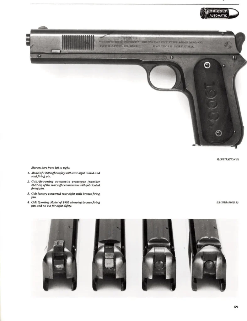 Colt Model 1900 "Sight Safety" Conversion Prototype Book