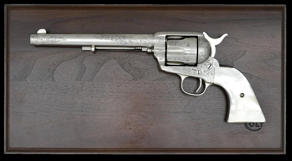 Colt Single Action Army 1876 Engraved Case