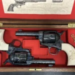 Engraved Colt 3rd Gen Storekeeper SAA Case Serials S60375A & S60400A