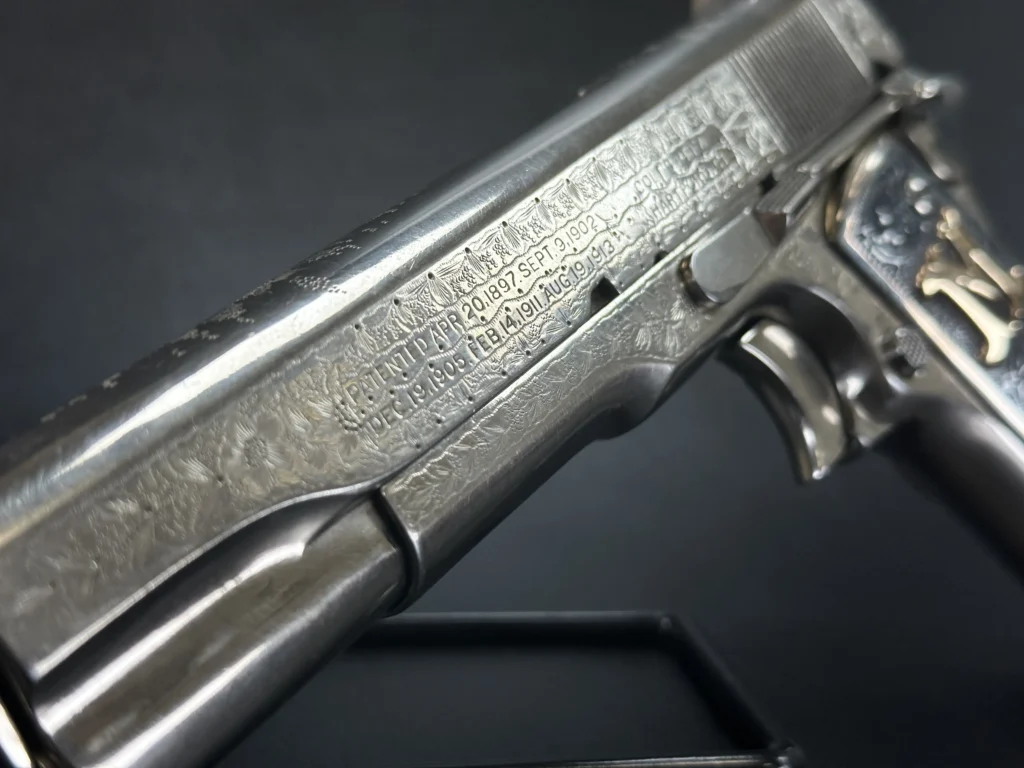 Engraved U.S. Colt 1911 Texas Ranger