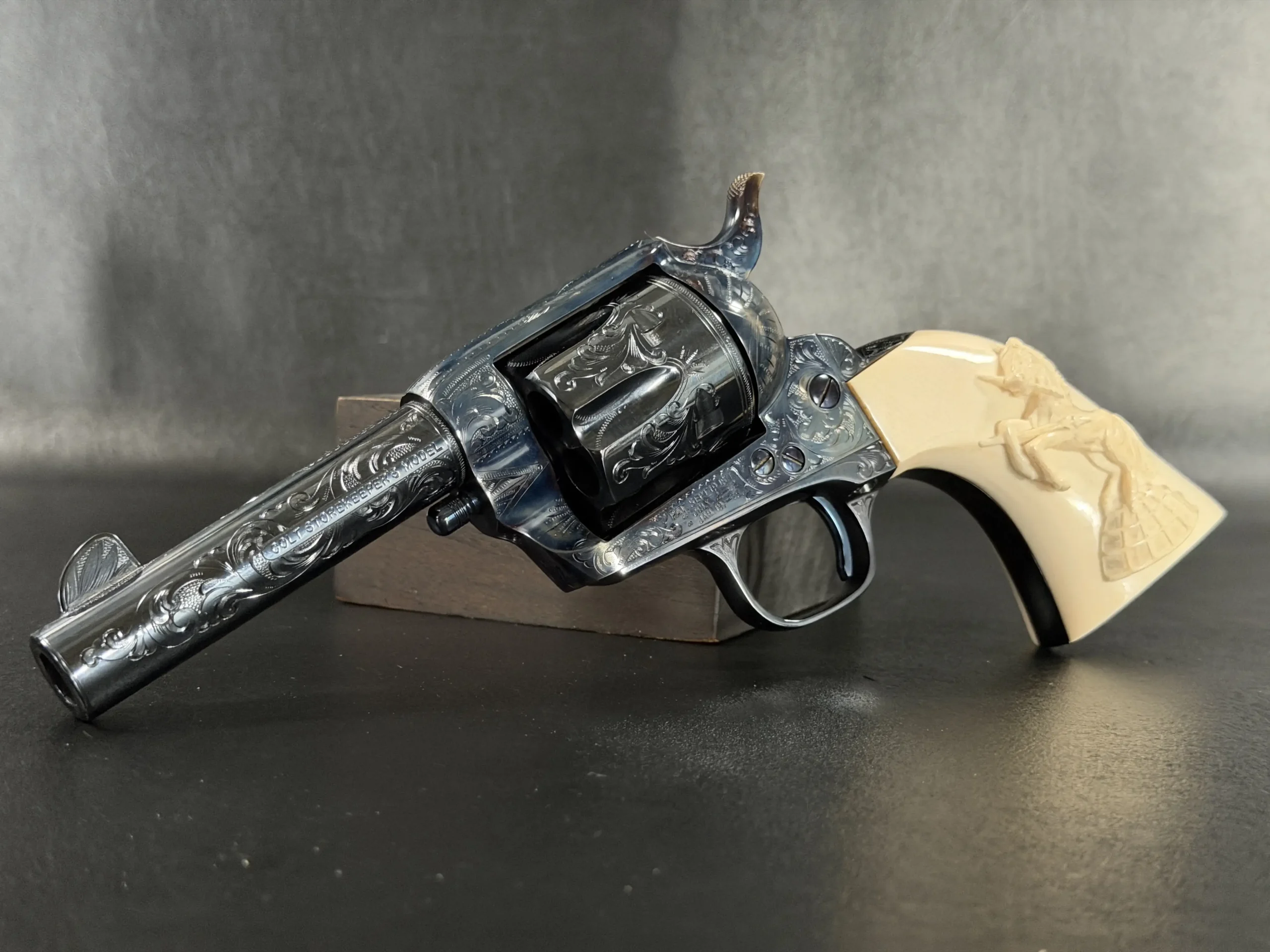 Exhibition Engraved Colt Storekeeper 45 Colt