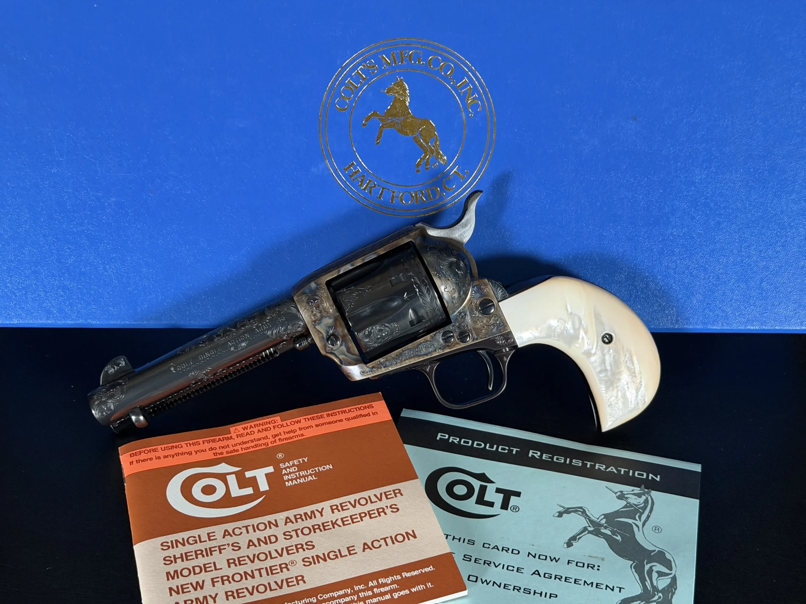 Factory Engraved 3rd Gen Colt SAA Revolver
