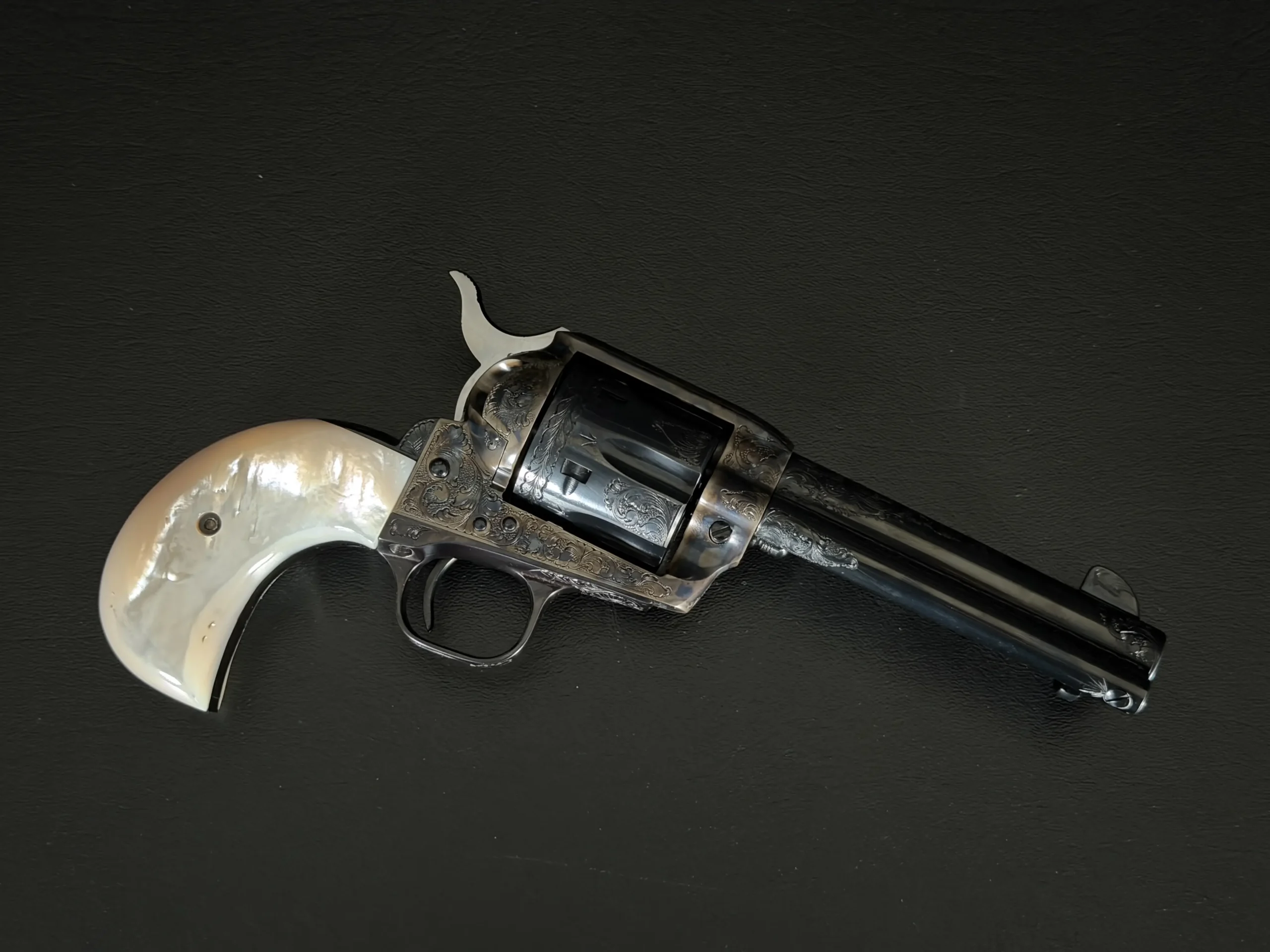 Factory Engraved 3rd Gen Colt Single Action Army Revolver Custom Engraved