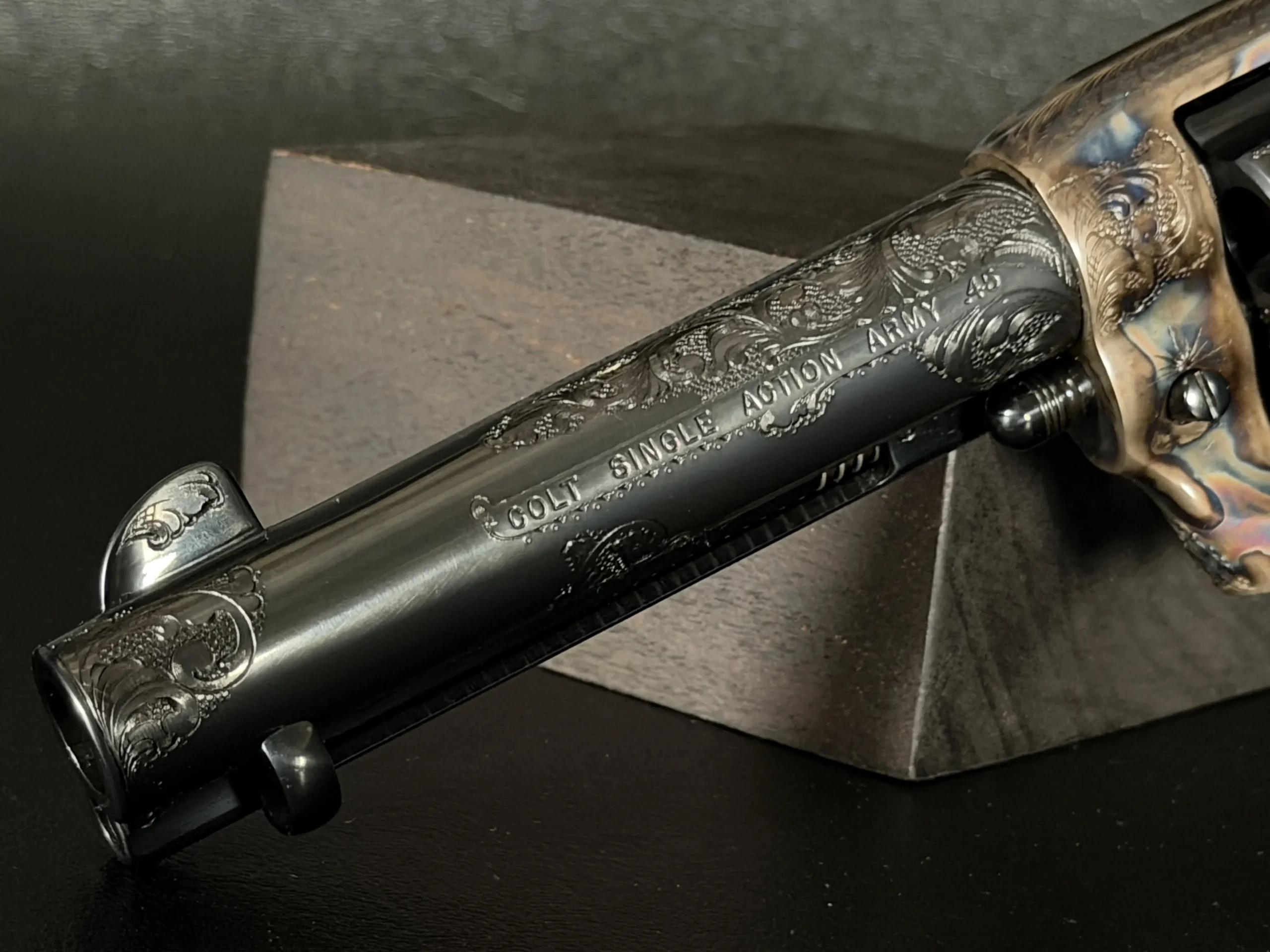 Factory Engraved 3rd Gen Colt Single Action Army Revolver Custom Shop