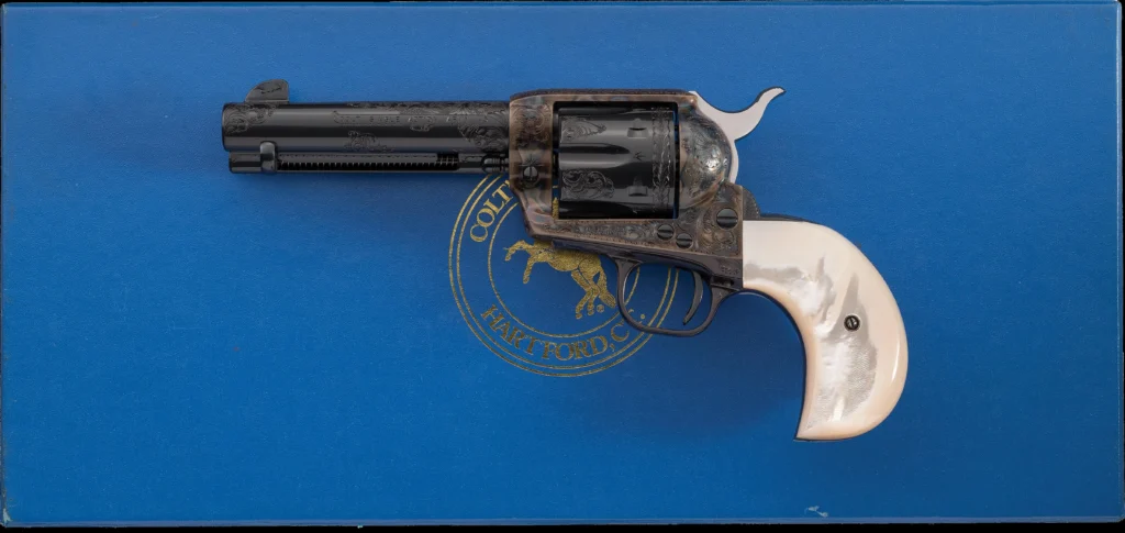 Factory Engraved 3rd Gen Colt Single Action Army Revolver Lew Horton