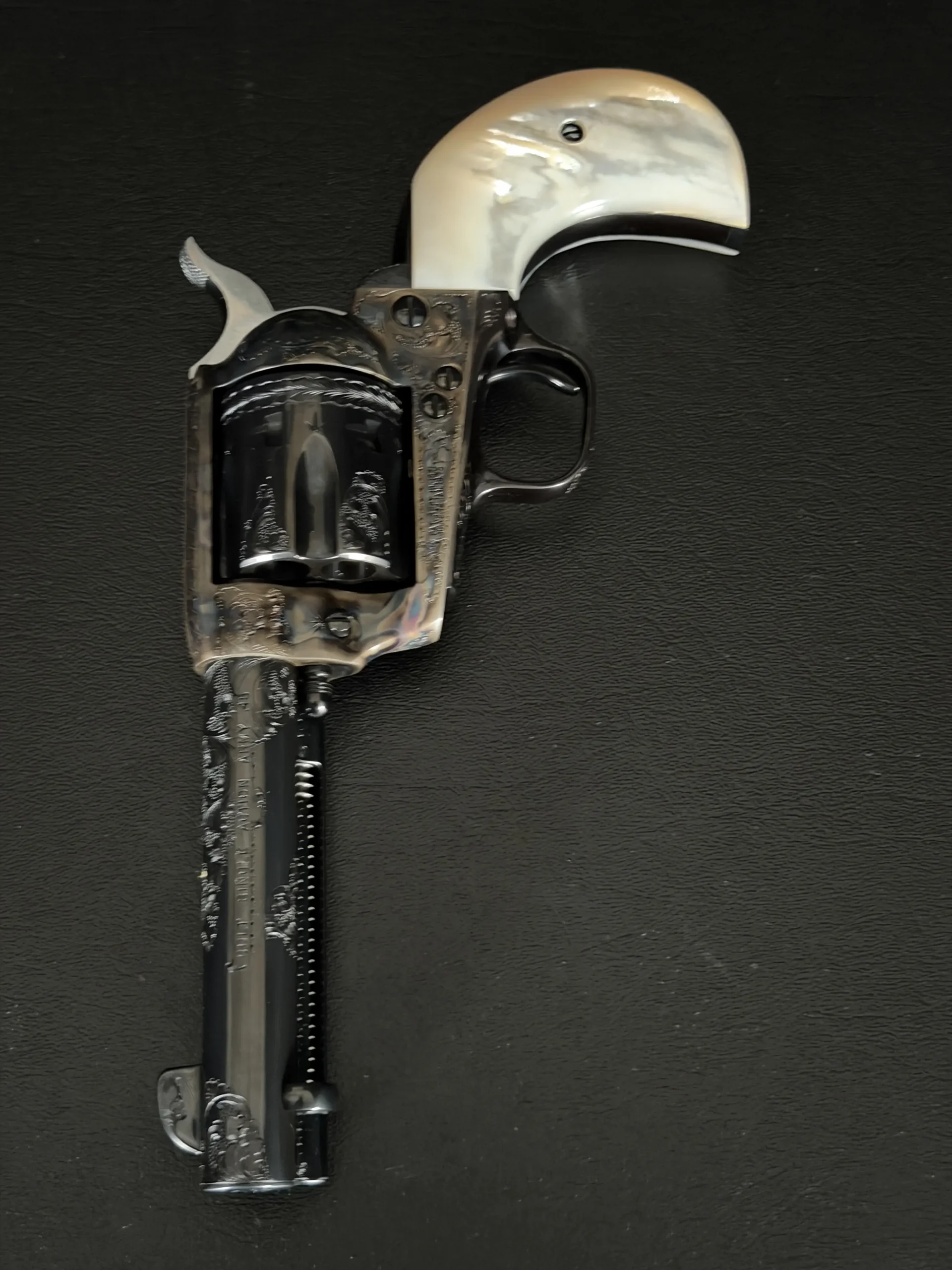 Factory Engraved 3rd Gen Colt Single Action Army Revolver Rare Revolver