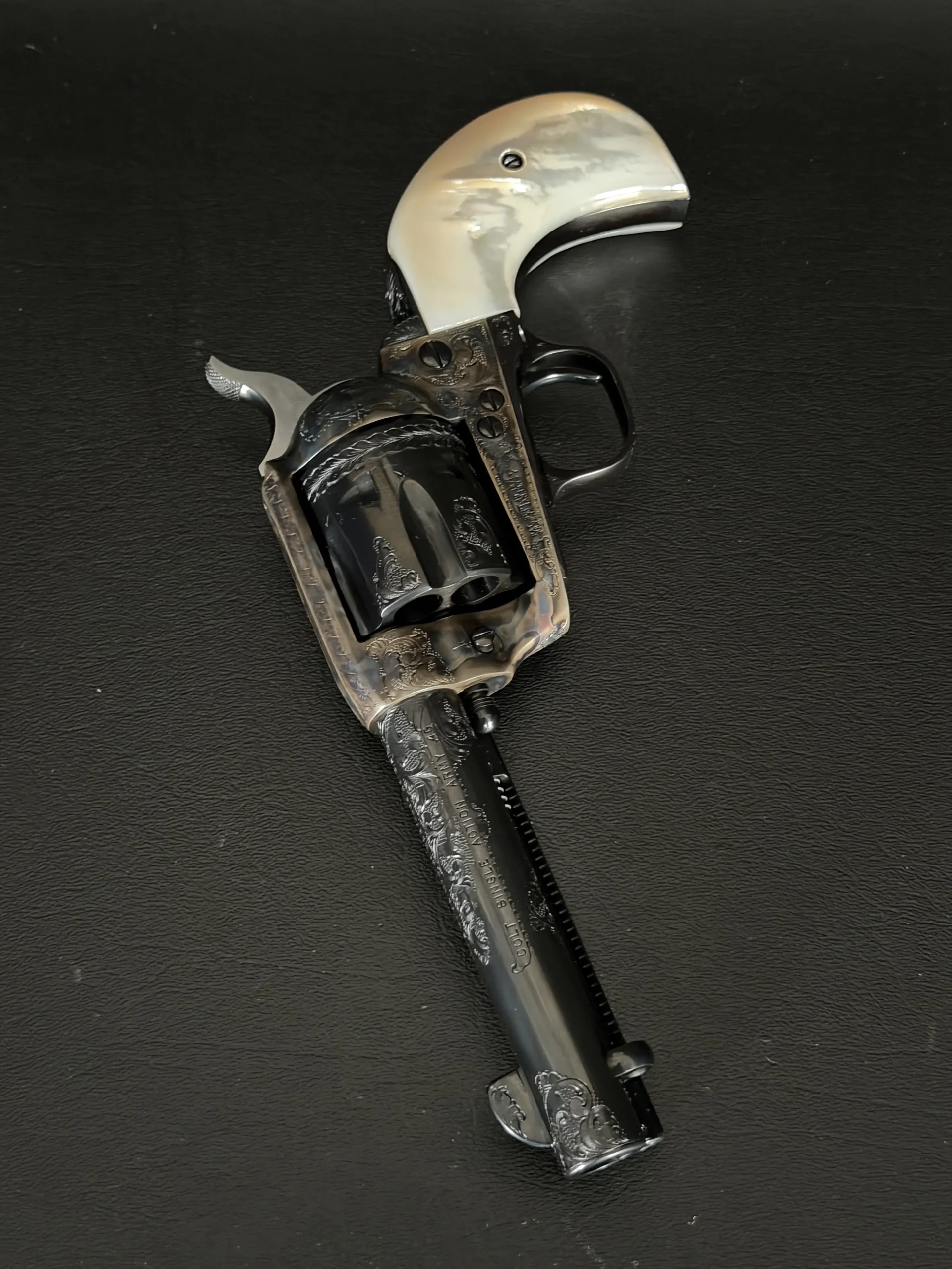 Factory Engraved 3rd Gen Colt Single Action Army Revolver Western Heritage