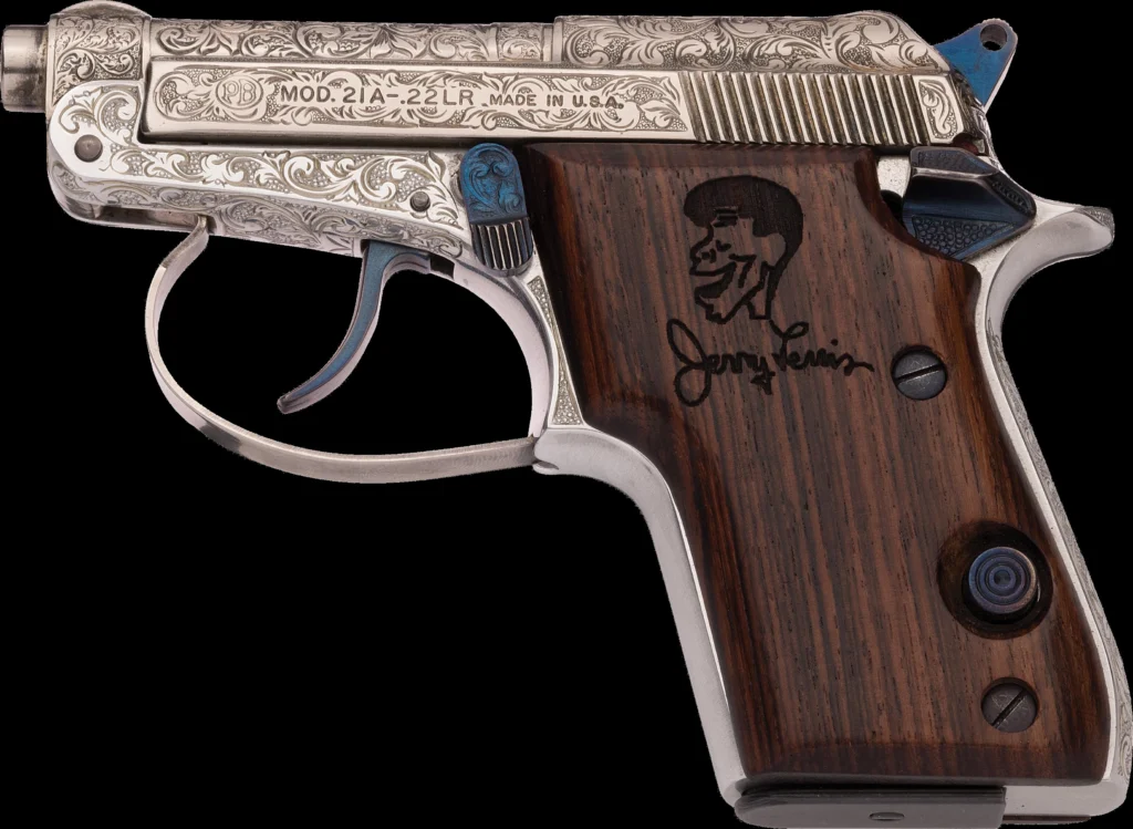 Jerry Lewis Beretta Model 21A Engraved Documented