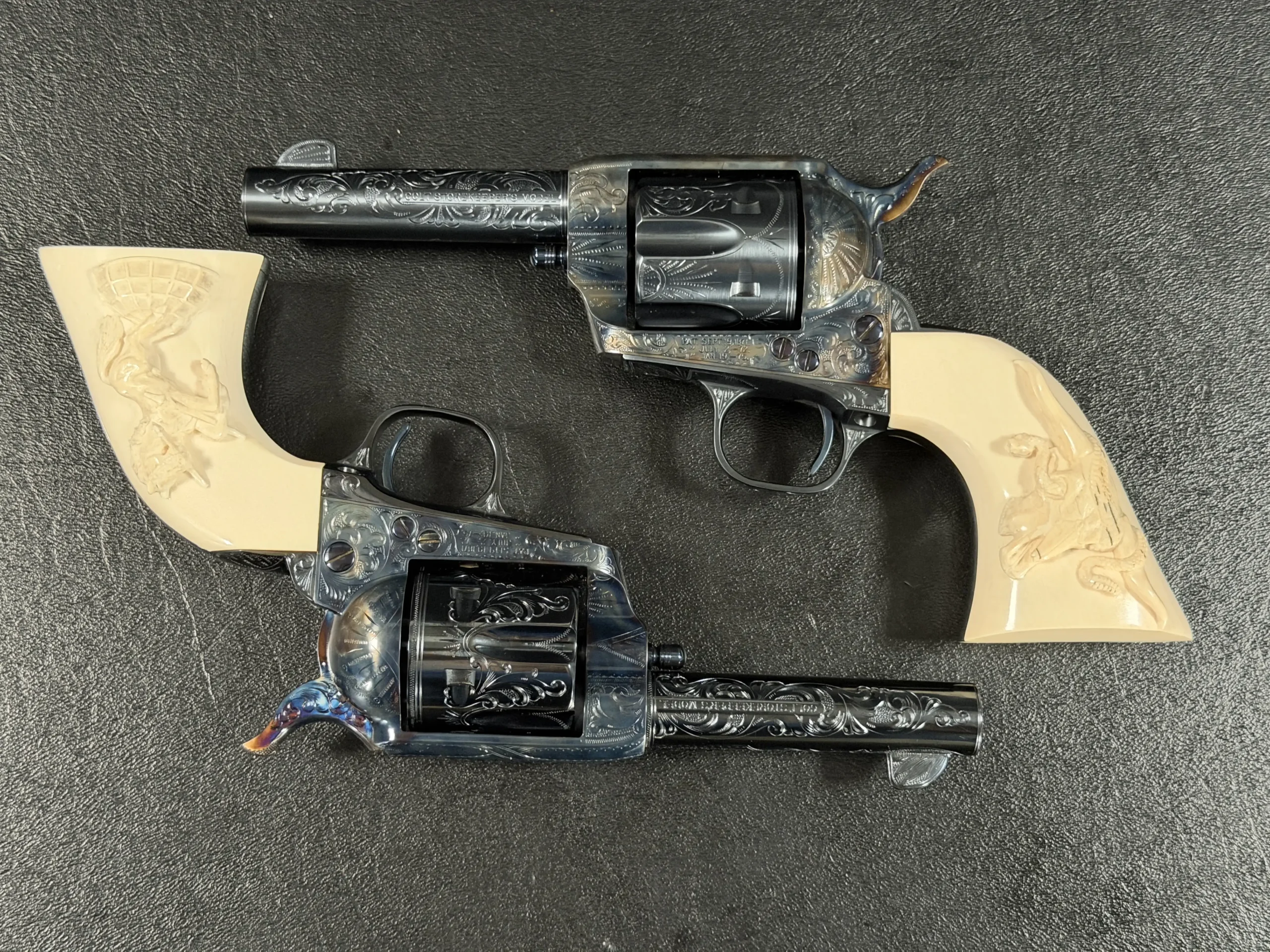 John Adams Jr Engraved Colt Storekeeper SAA