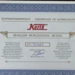 Korth Classic Mueller Murgenthal Certificate SN-701387