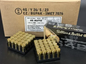 S&B 45 ACP 230GR FMJ - 1000 Rounds