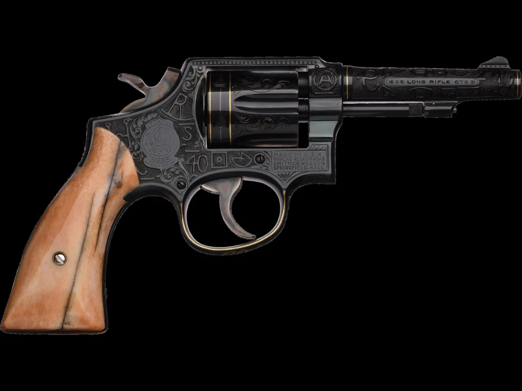 S&W .22 M&P Engraved Revolver Serial C-407542