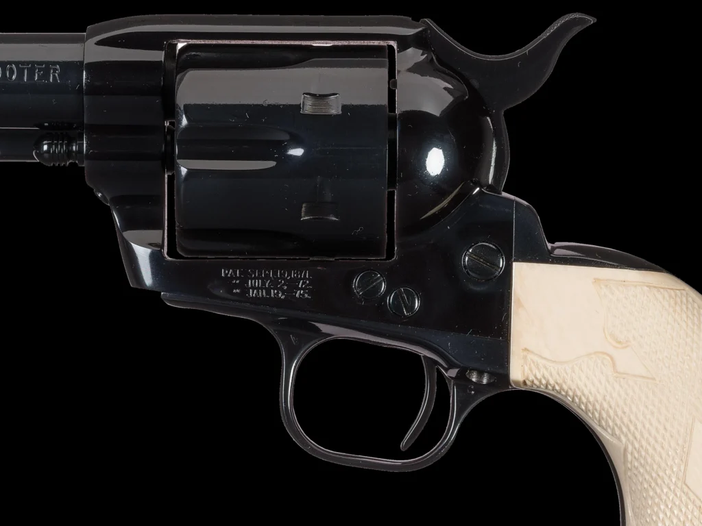 gold accented colt frontier six shooter saa