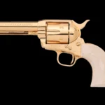 handcrafted gold colt frontier six shooter saa