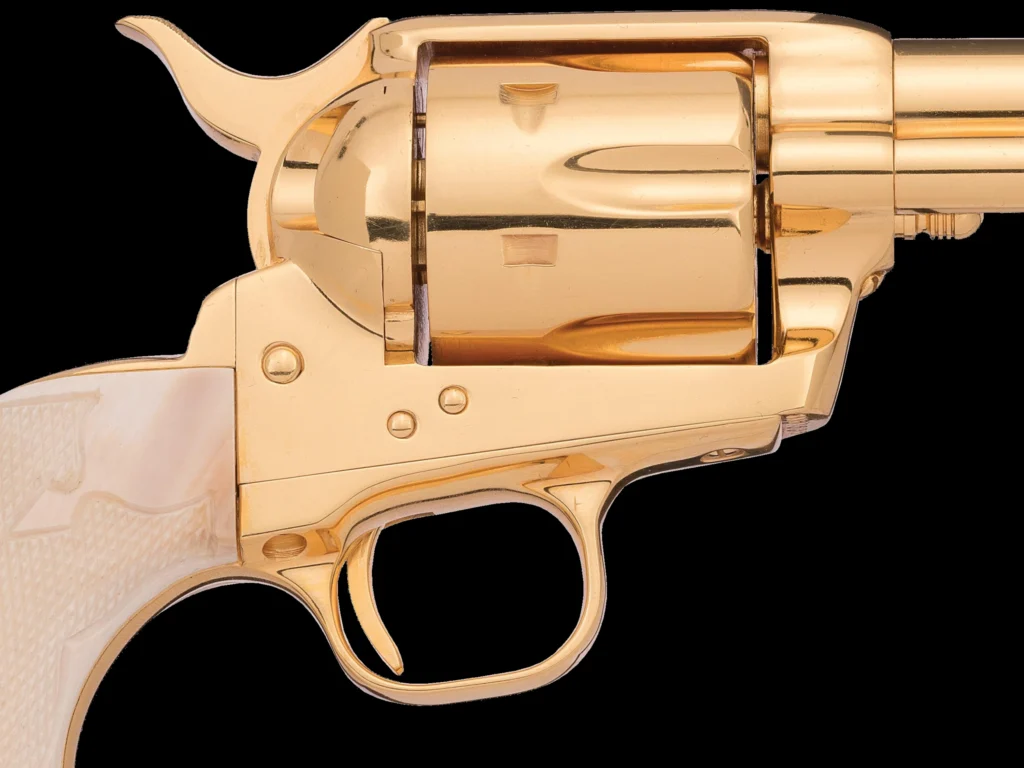 iconic colt frontier six shooter single action army display