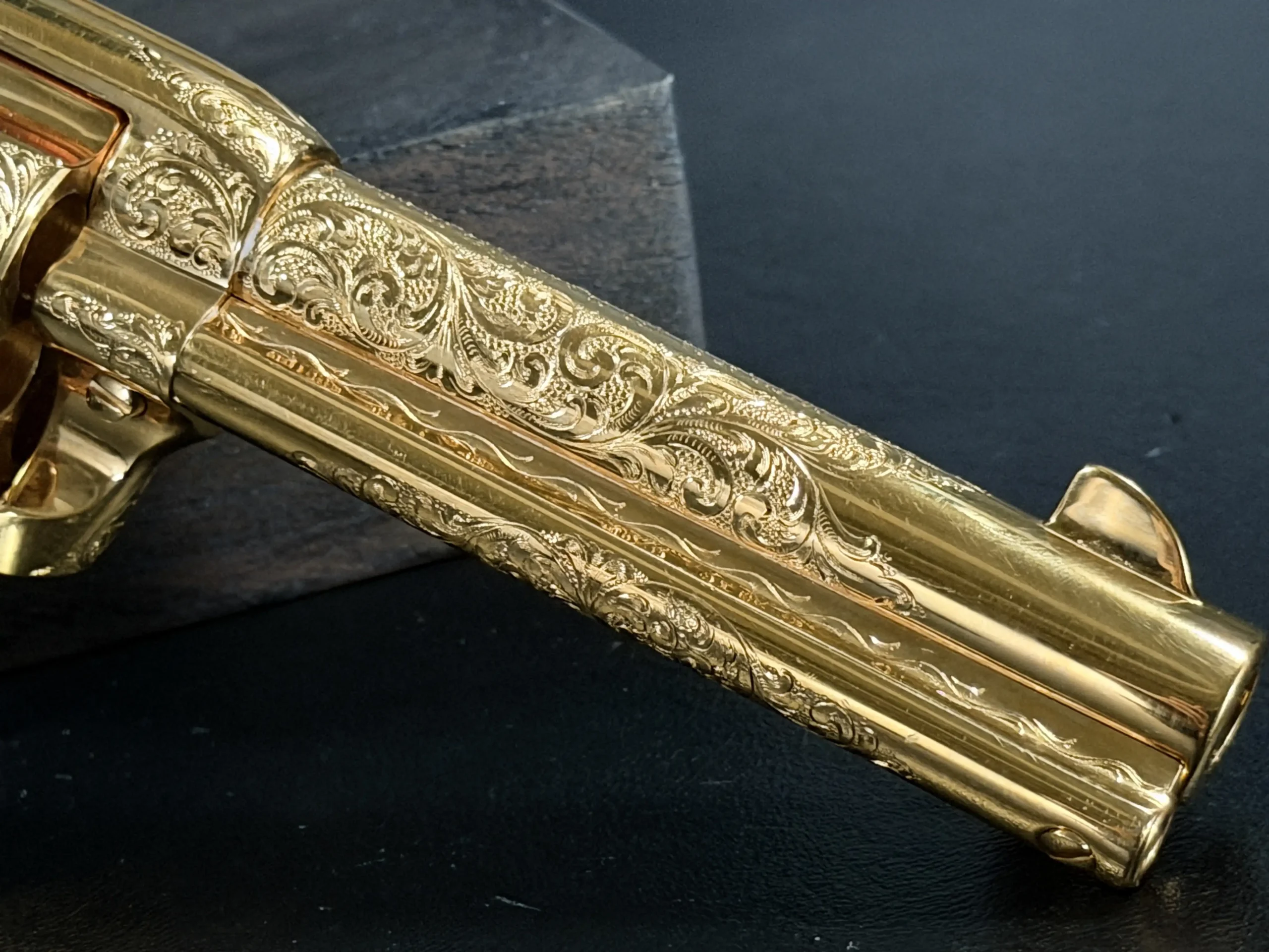 Colt Gold Plated Single Action Army Ivory Grip Revolver