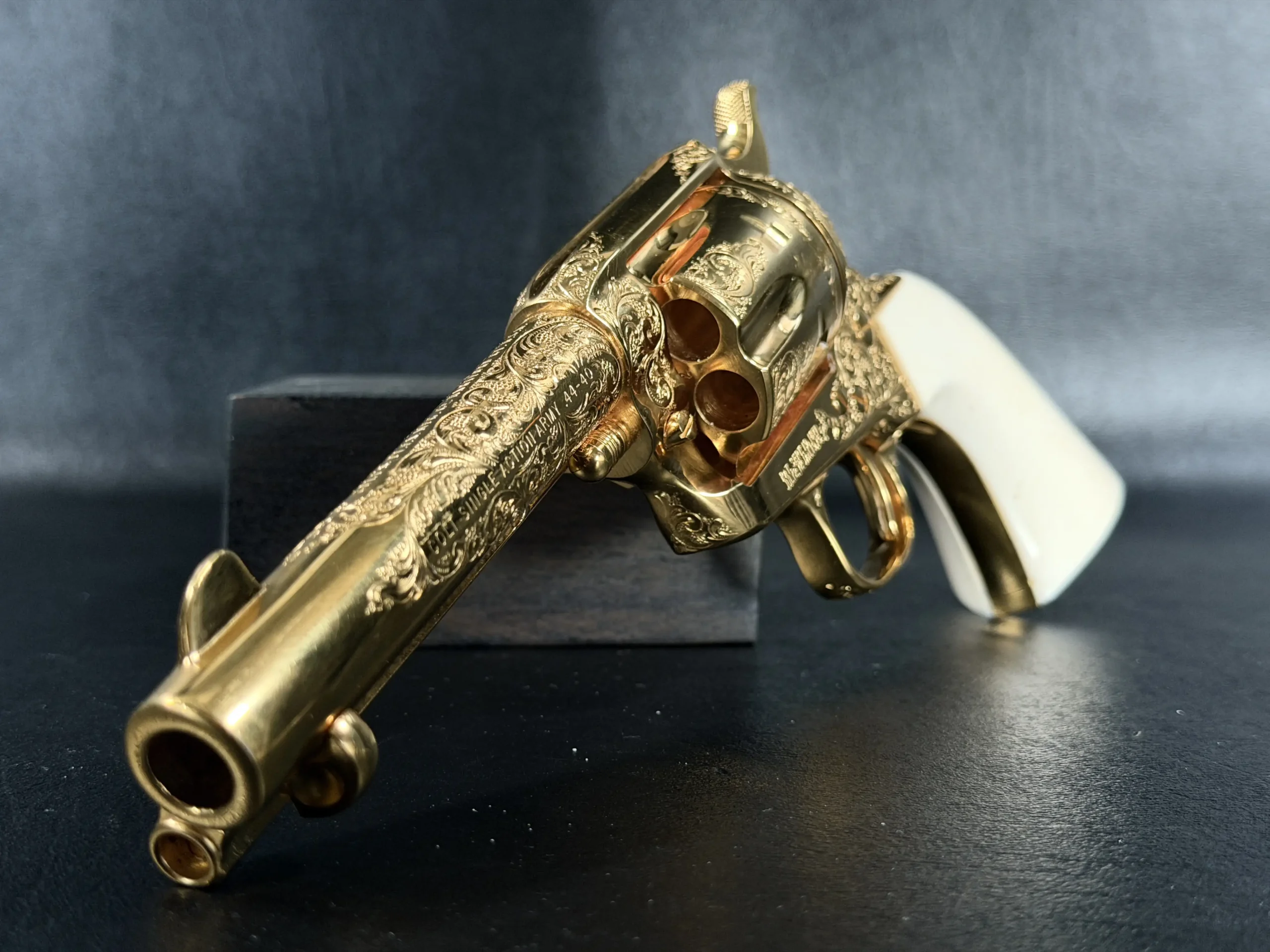 Colt Peacemaker Factory Engraved Gold Plated 45 Colt