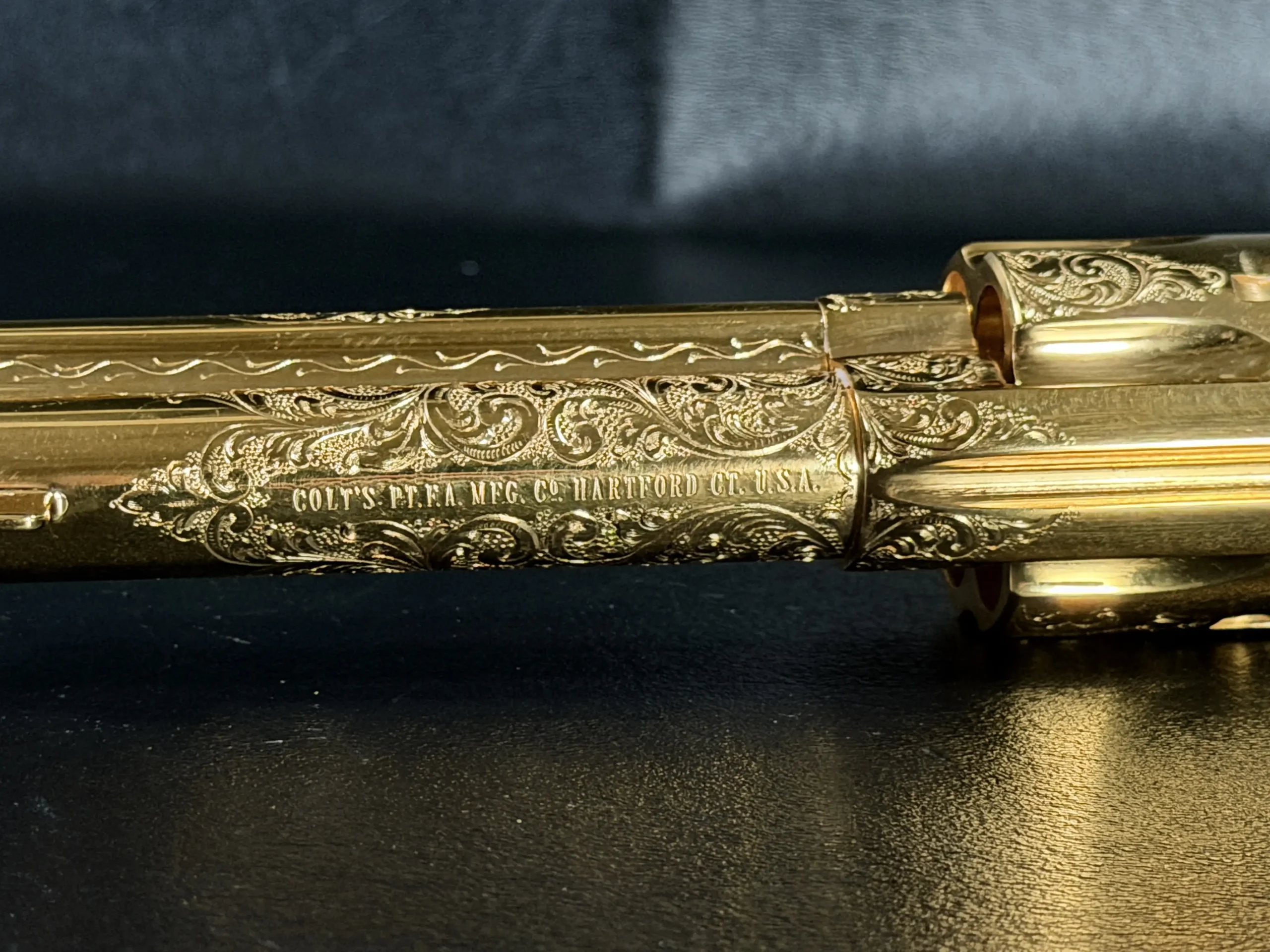 Colt Single Action Army Factory Engraved Gold Collector