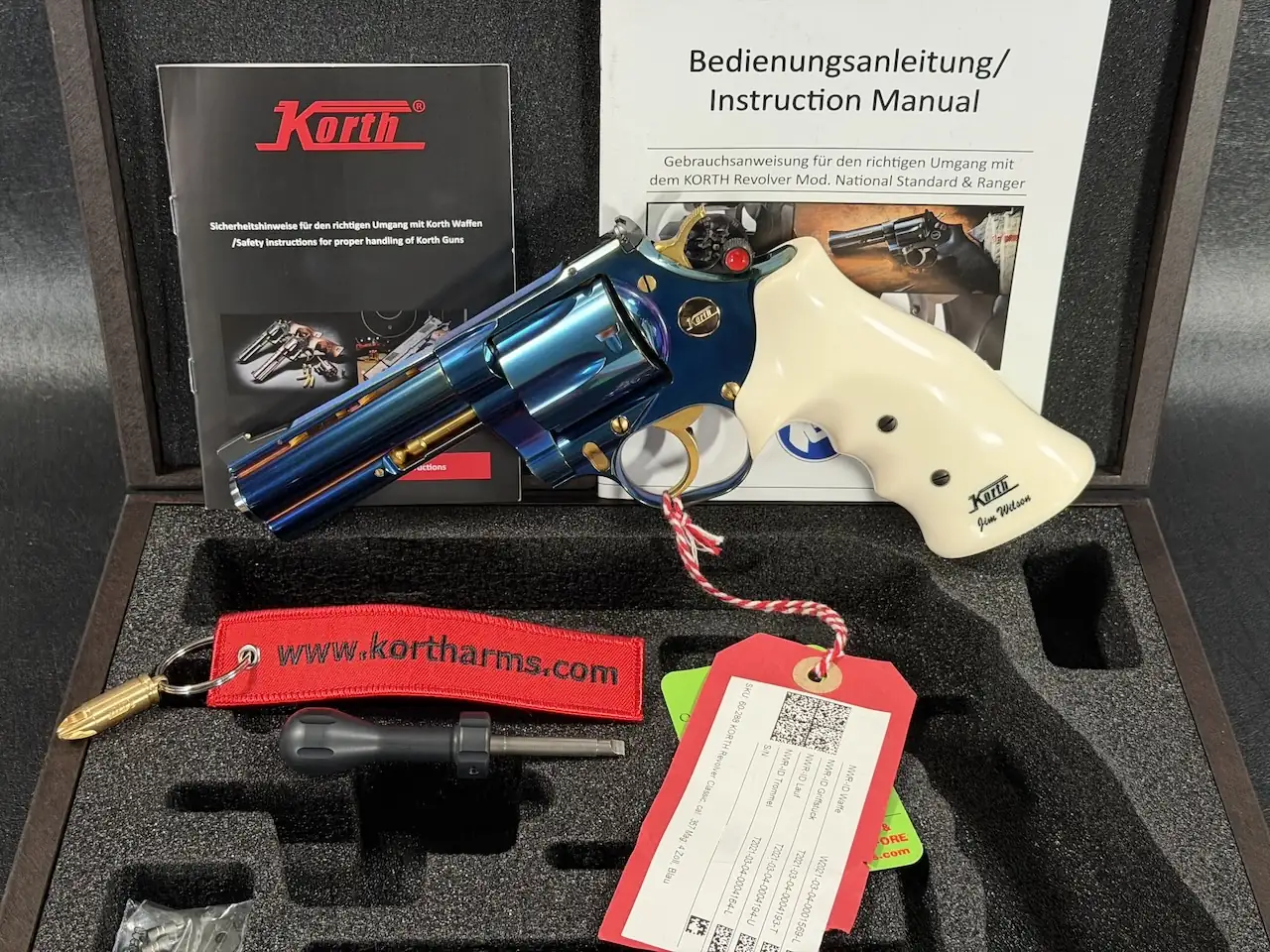 Korth Blue Rainbow Classic Revolver