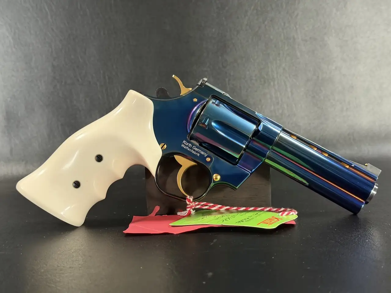 Korth Blue Rainbow German Revolver