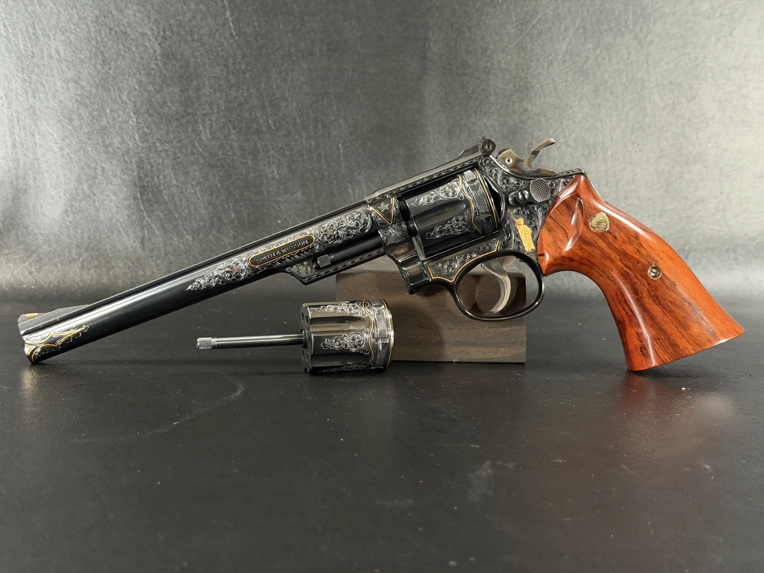 Russel J Smith Engraved Model 53 Smith Wesson 22 Jet