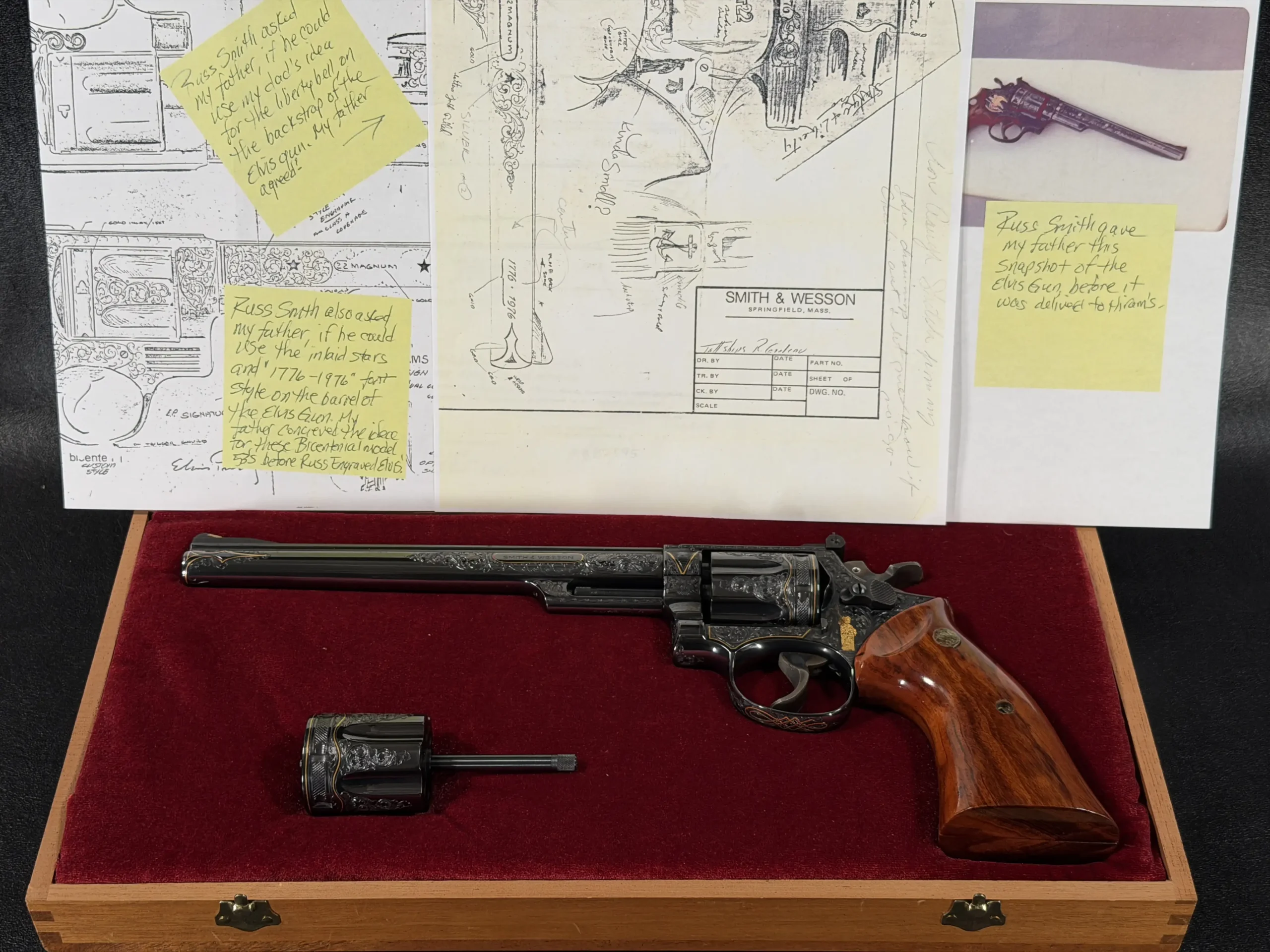 Russel J Smith Engraved Smith Wesson Model 53 Revolver