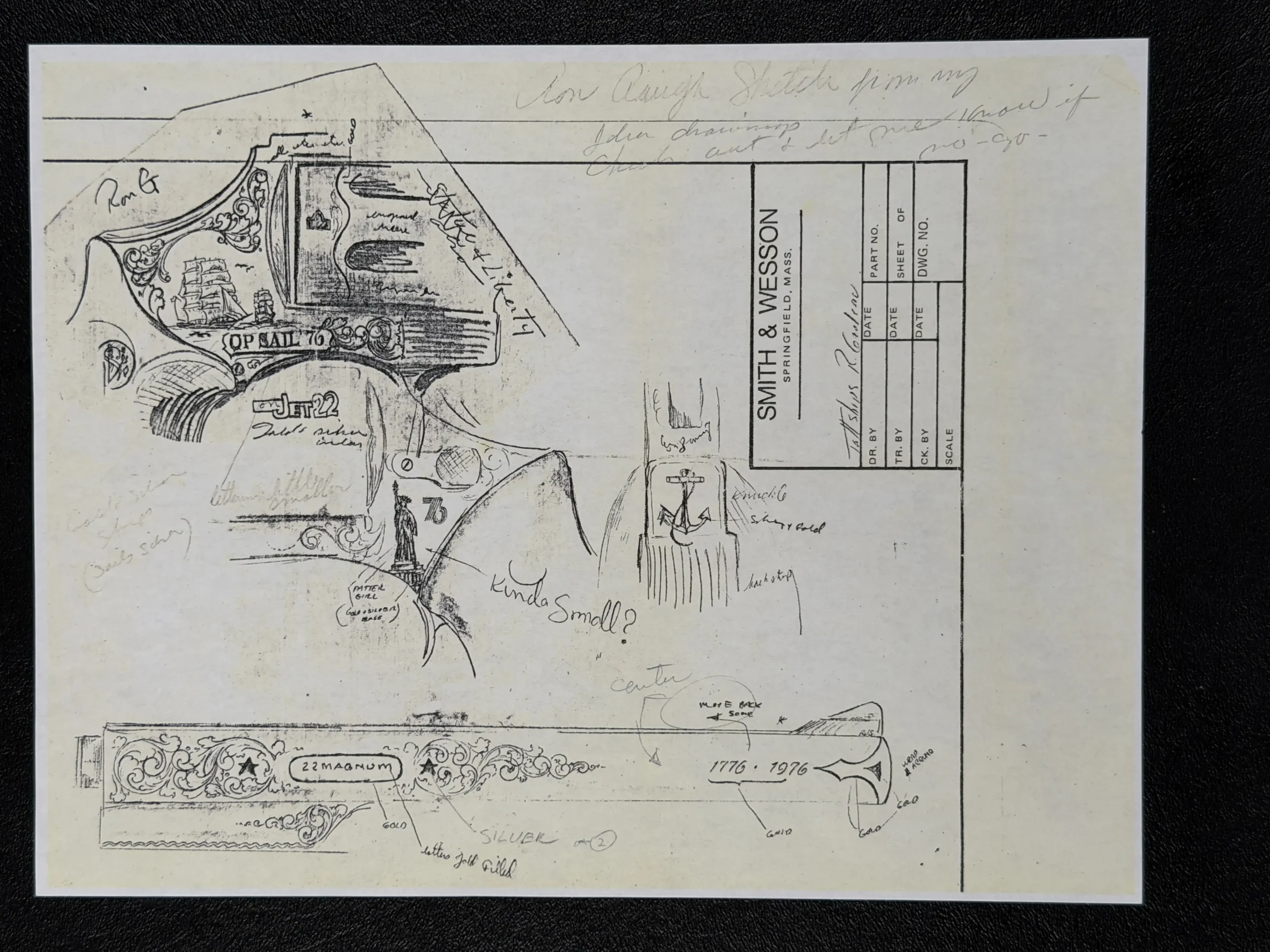 Russel J Smith S&W Model 53 Engraved Revolver Case Set