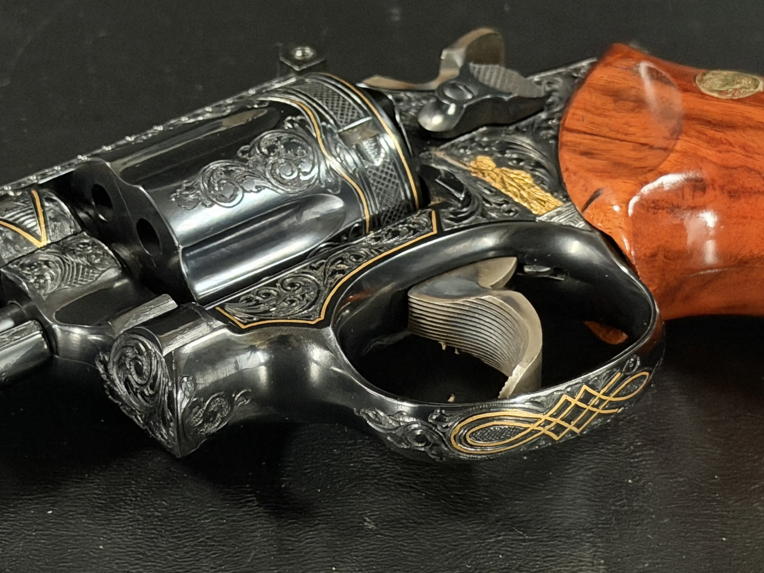 Russel Smith Engraved Smith Wesson Revolver 22 Jet Magnum
