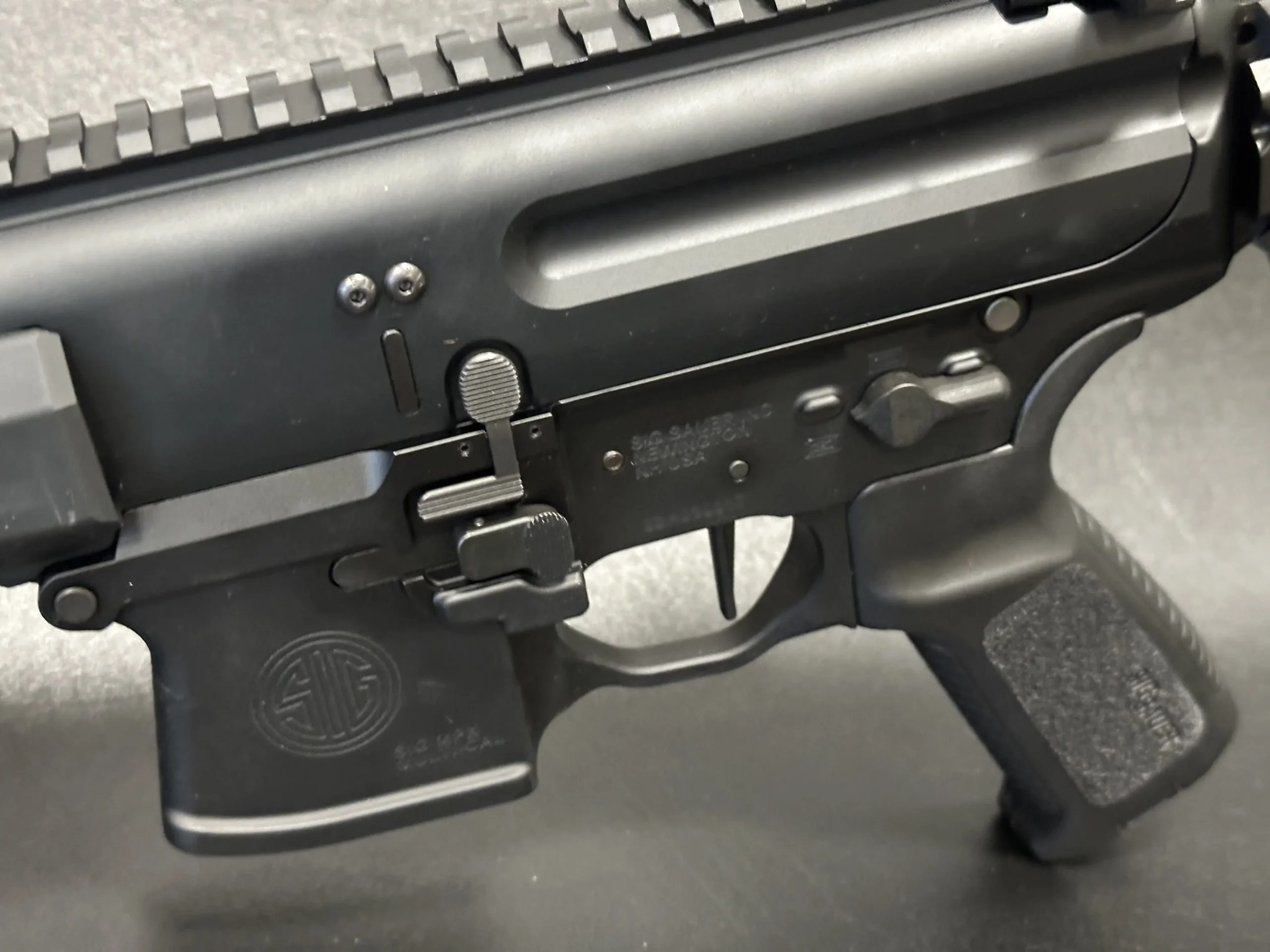 SIG Sauer MPX Pistol Close Up Receiver