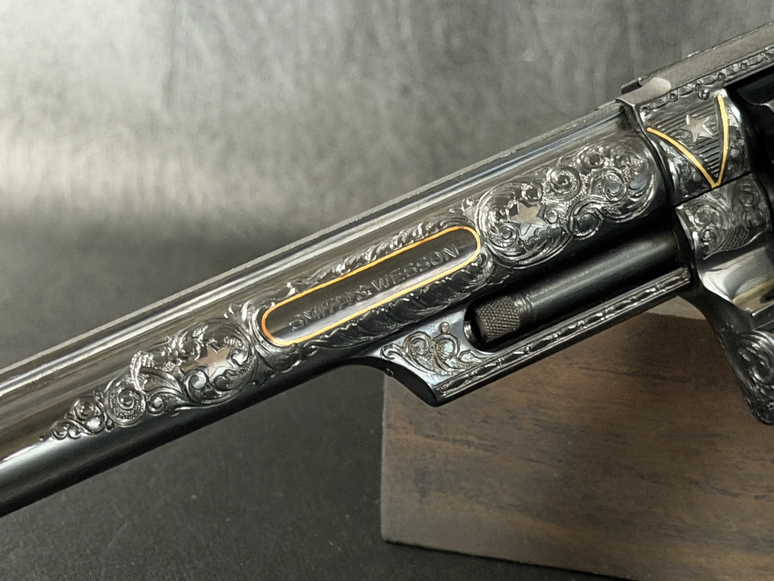 S&W Model 53 Engraved Revolver Statue of Liberty Gold Inlay