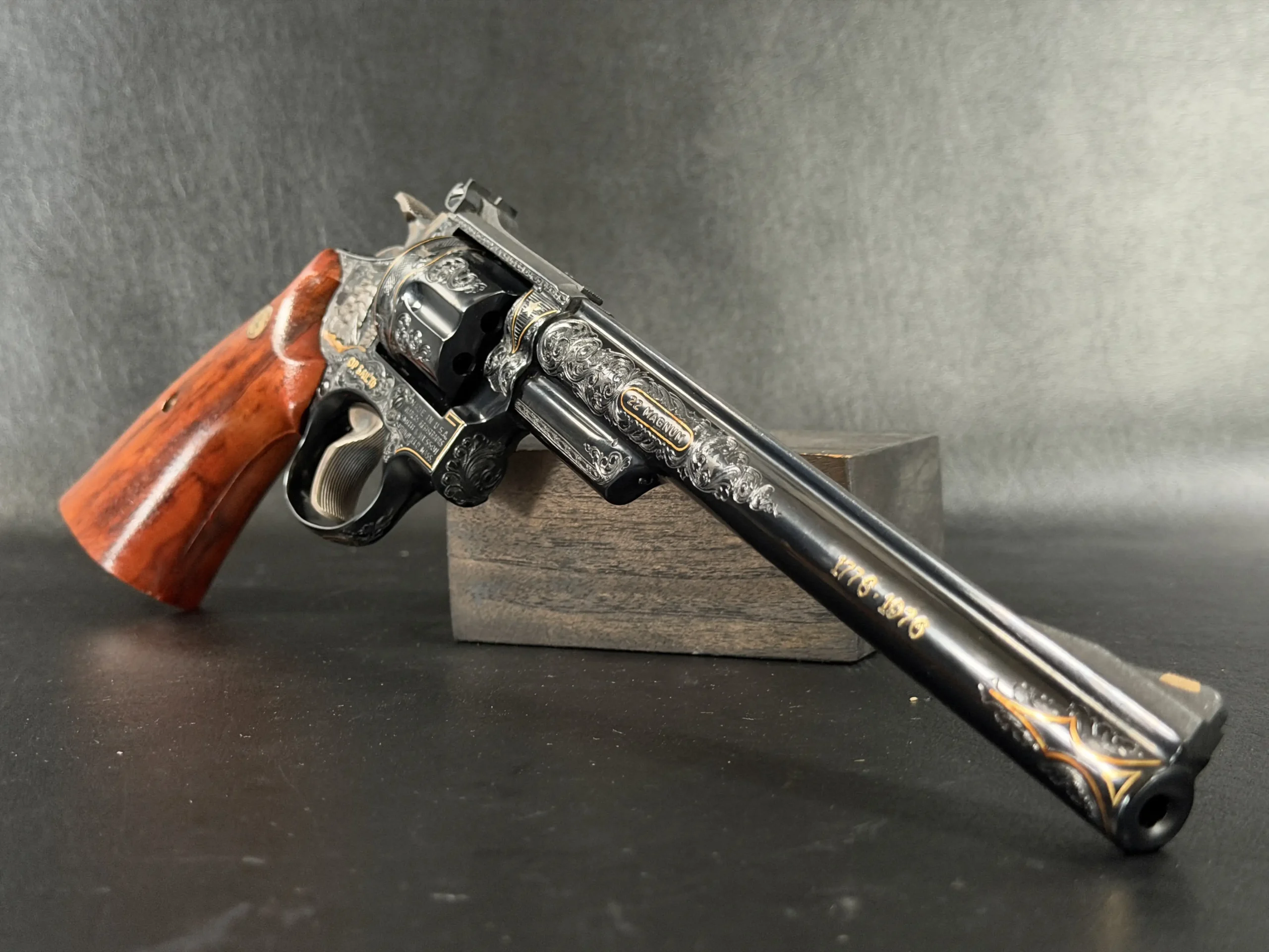 Smith Wesson Model 53 Engraved 1776 1976 Barrel Marking
