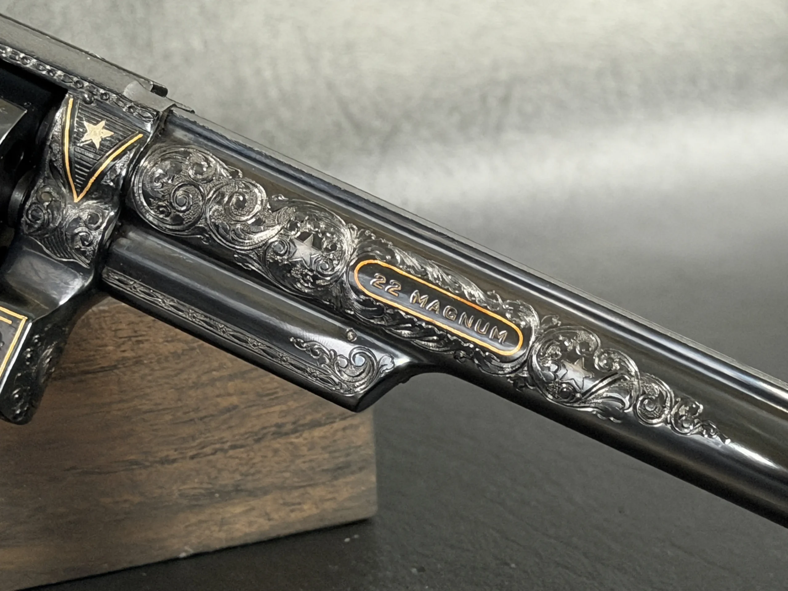 Smith Wesson Model 53 Engraved Revolver Case Red Velvet