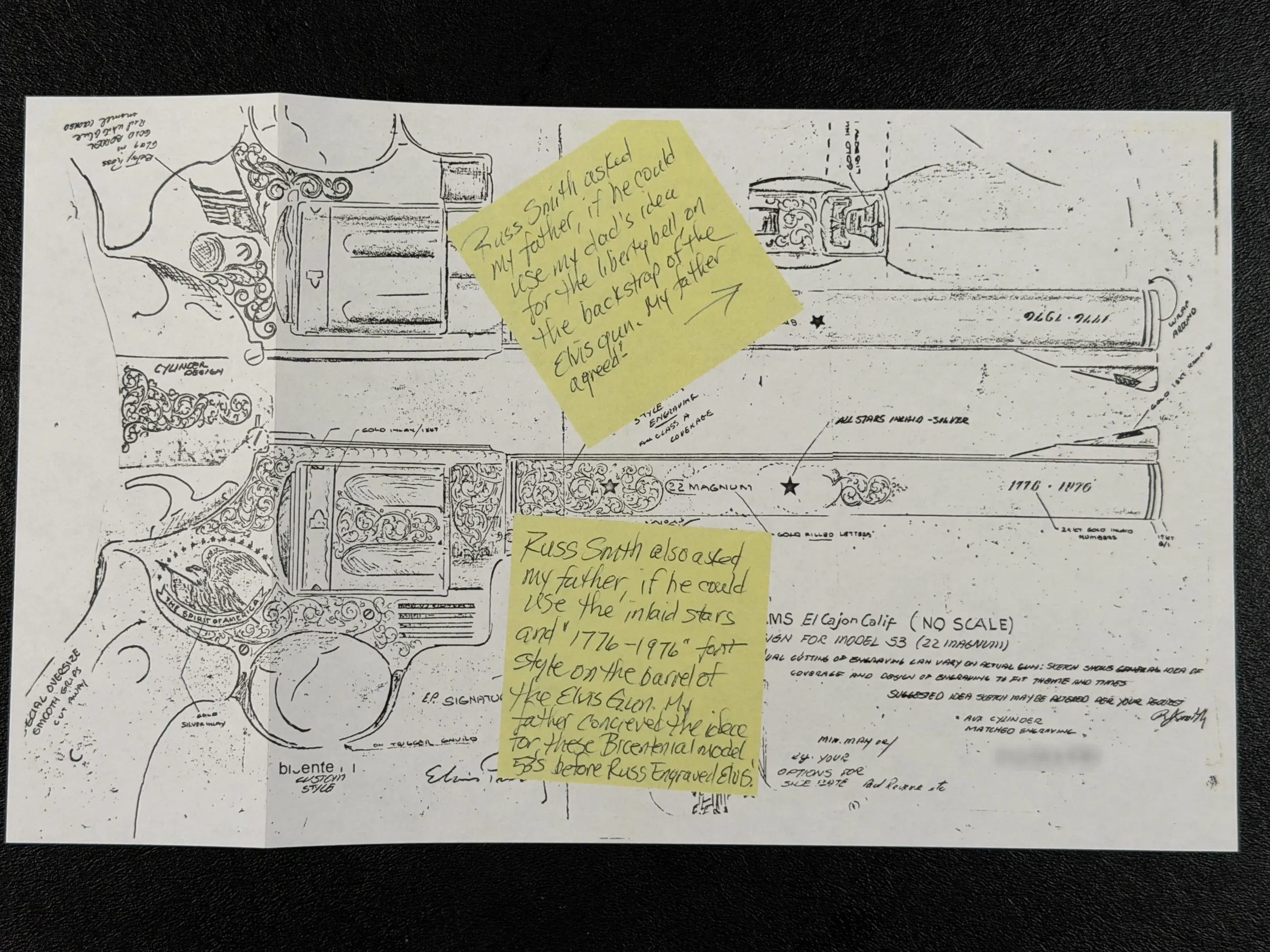 Smith Wesson Model 53 Russel J Smith Engraving 22 Jet