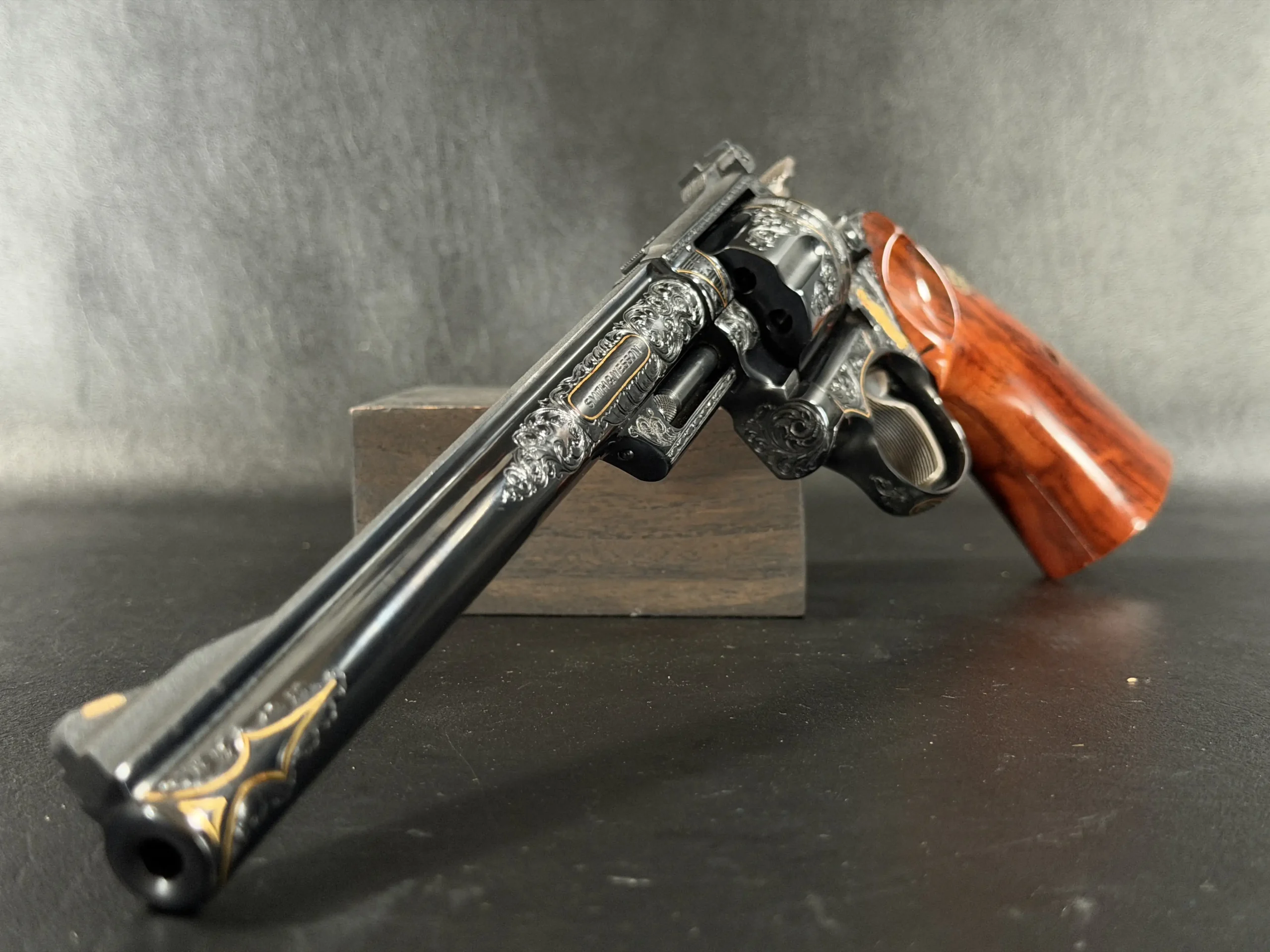 Smith and Wesson Model 53 Engraved Scrollwork Revolver